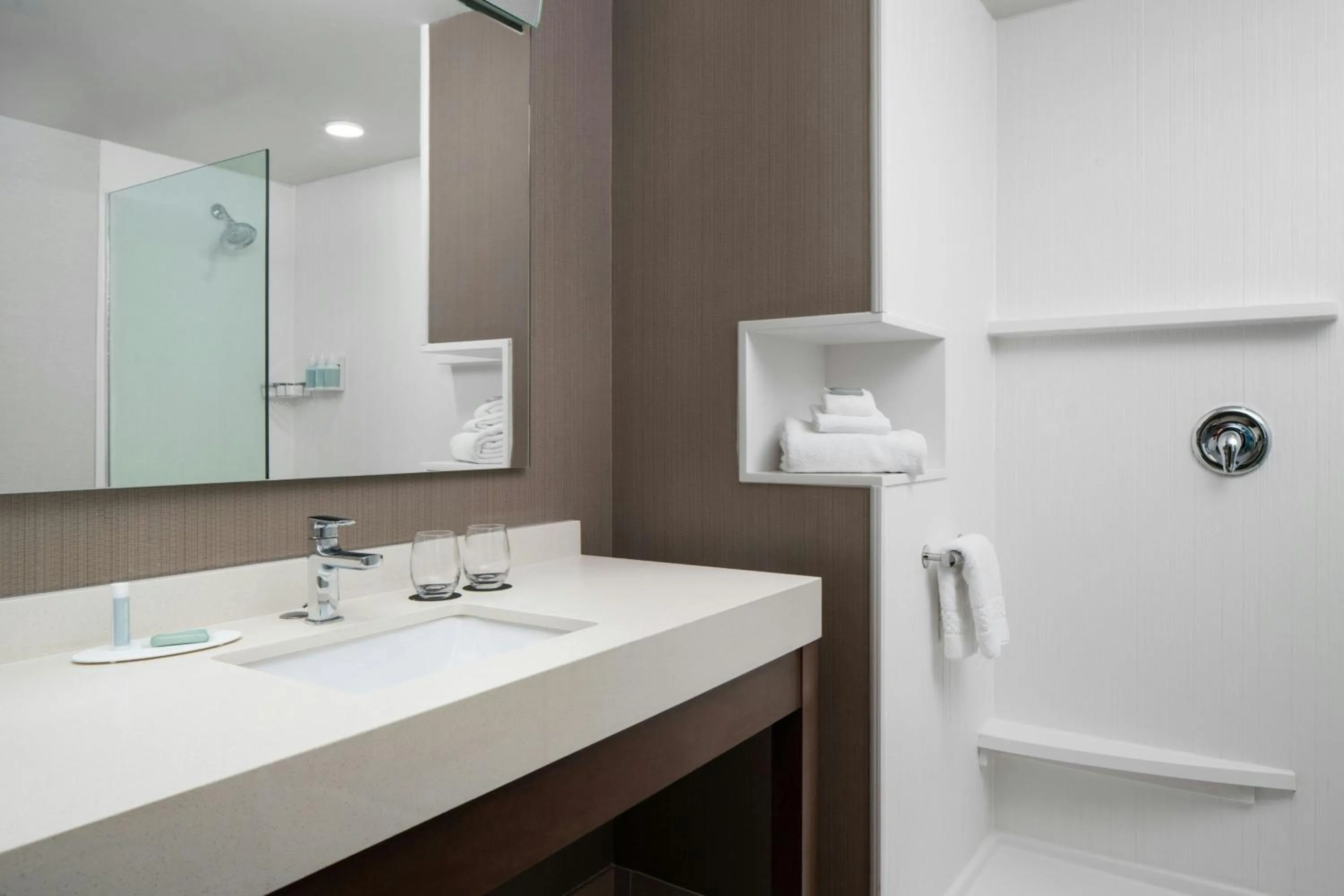 Bathroom in Courtyard by Marriott Fayetteville Fort Liberty - Spring Lake