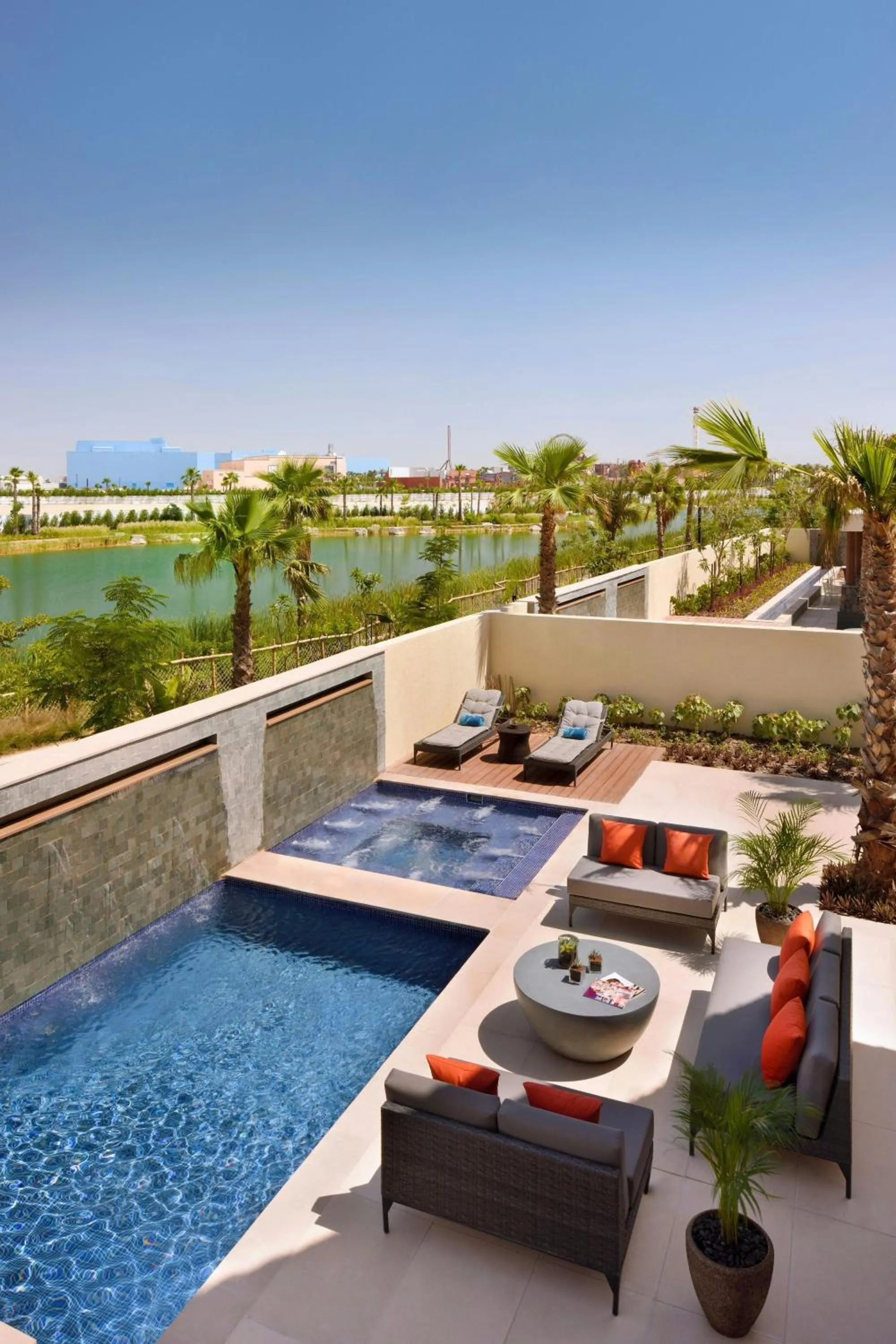 Swimming pool in Lapita, Dubai Parks and Resorts, Autograph Collection