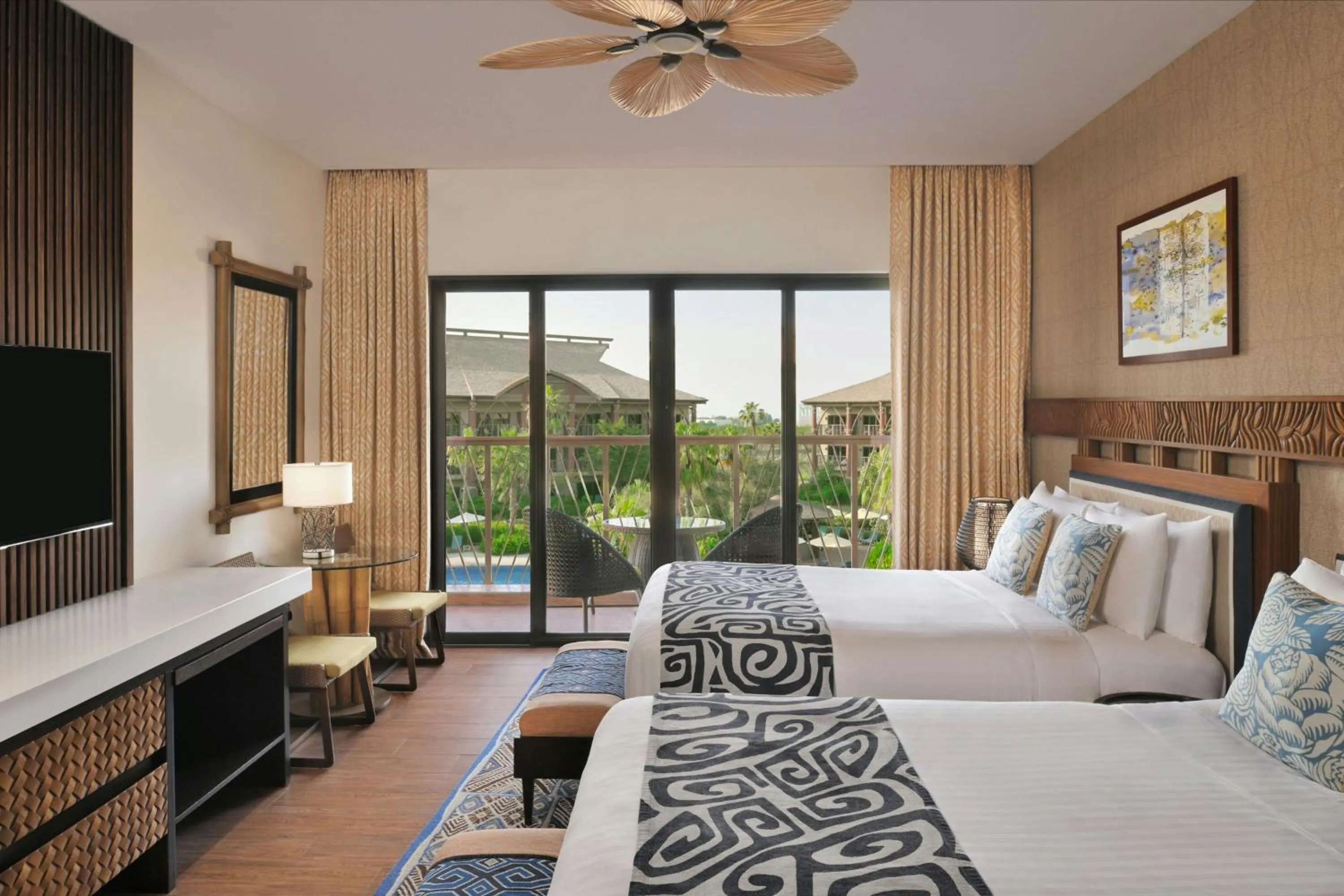 Photo of the whole room, Bed in Lapita, Dubai Parks and Resorts, Autograph Collection