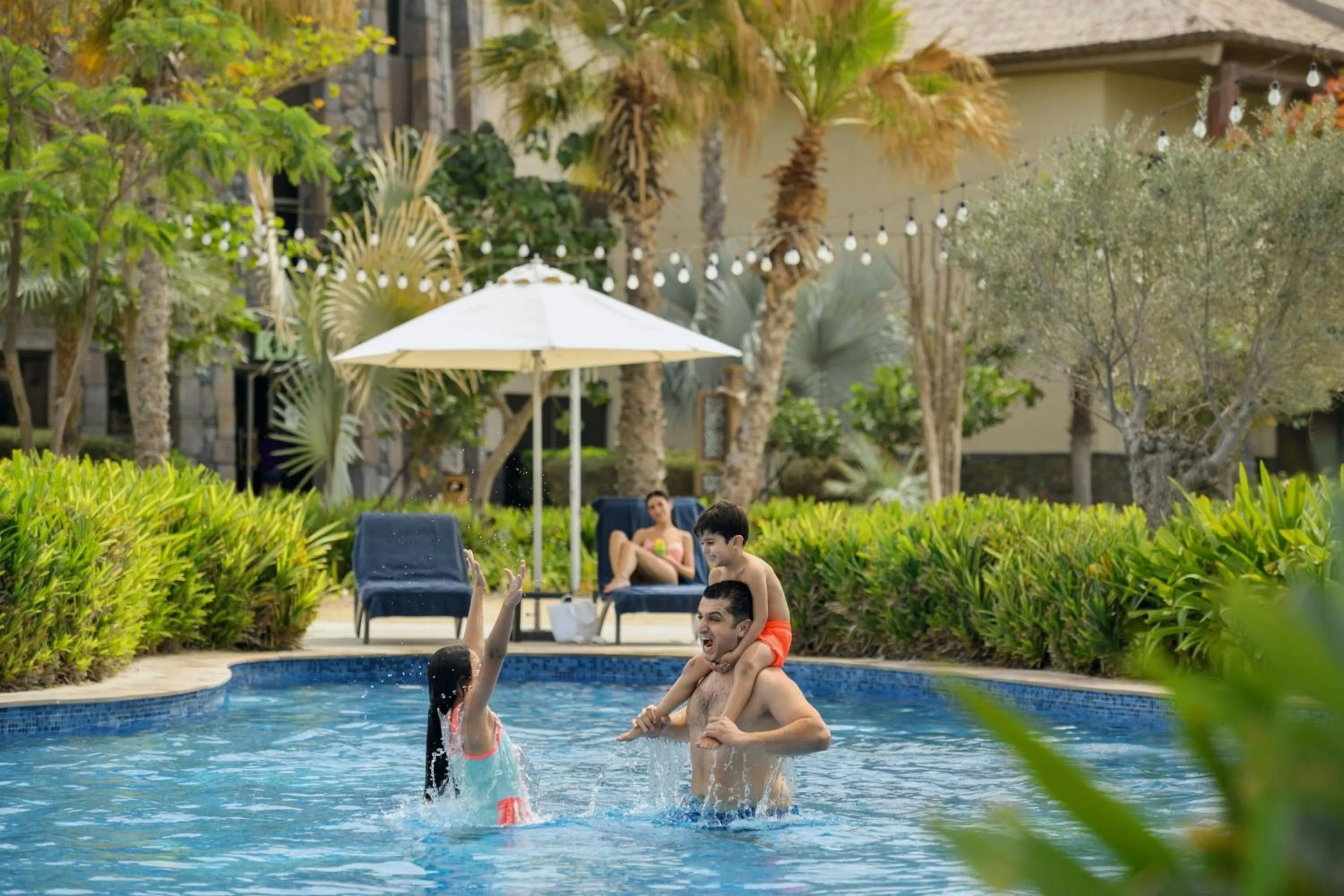 Swimming pool in Lapita, Dubai Parks and Resorts, Autograph Collection