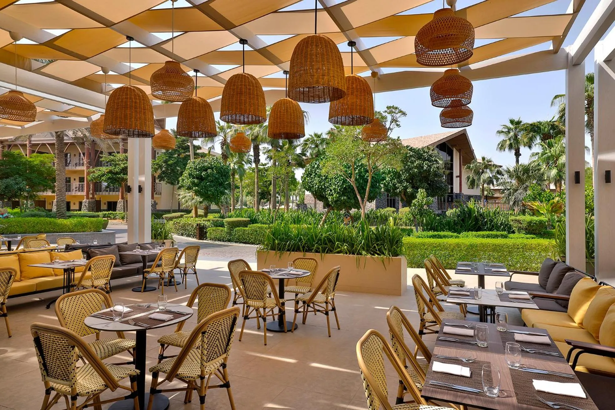 Patio in Lapita, Dubai Parks and Resorts, Autograph Collection