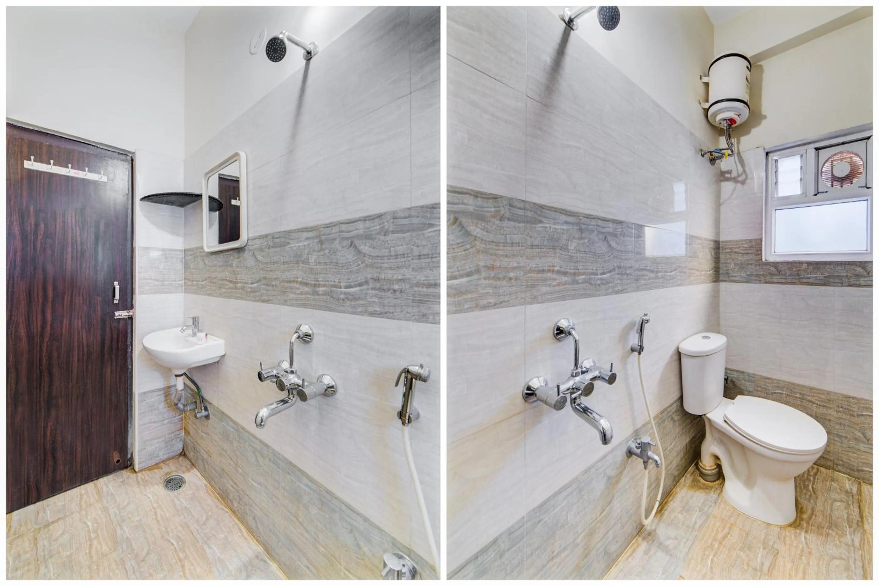 Bathroom in Hotel O The Royal Nest Near Shilparamam