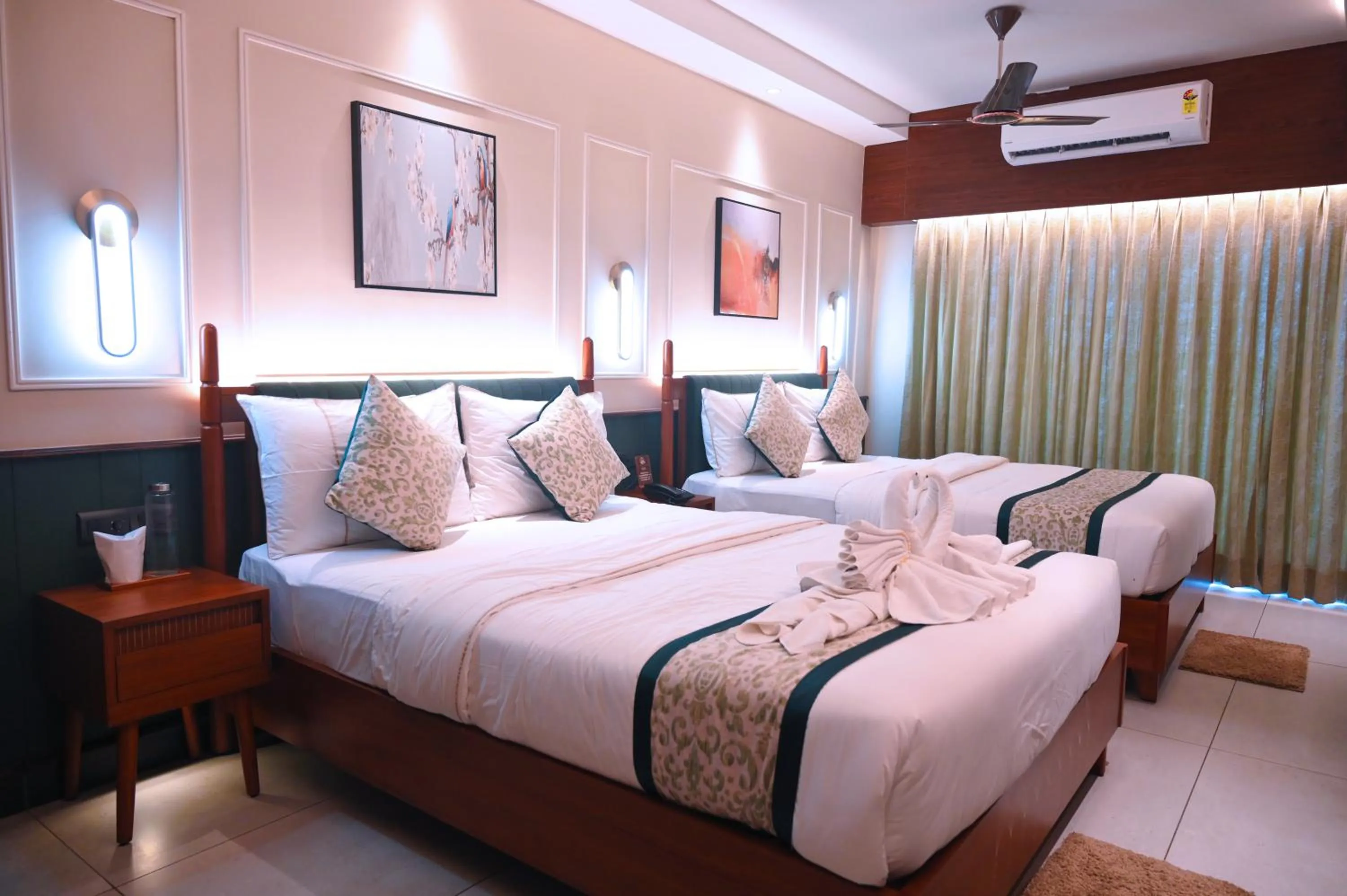 Bed in Hotel Sonar Bangla Puri