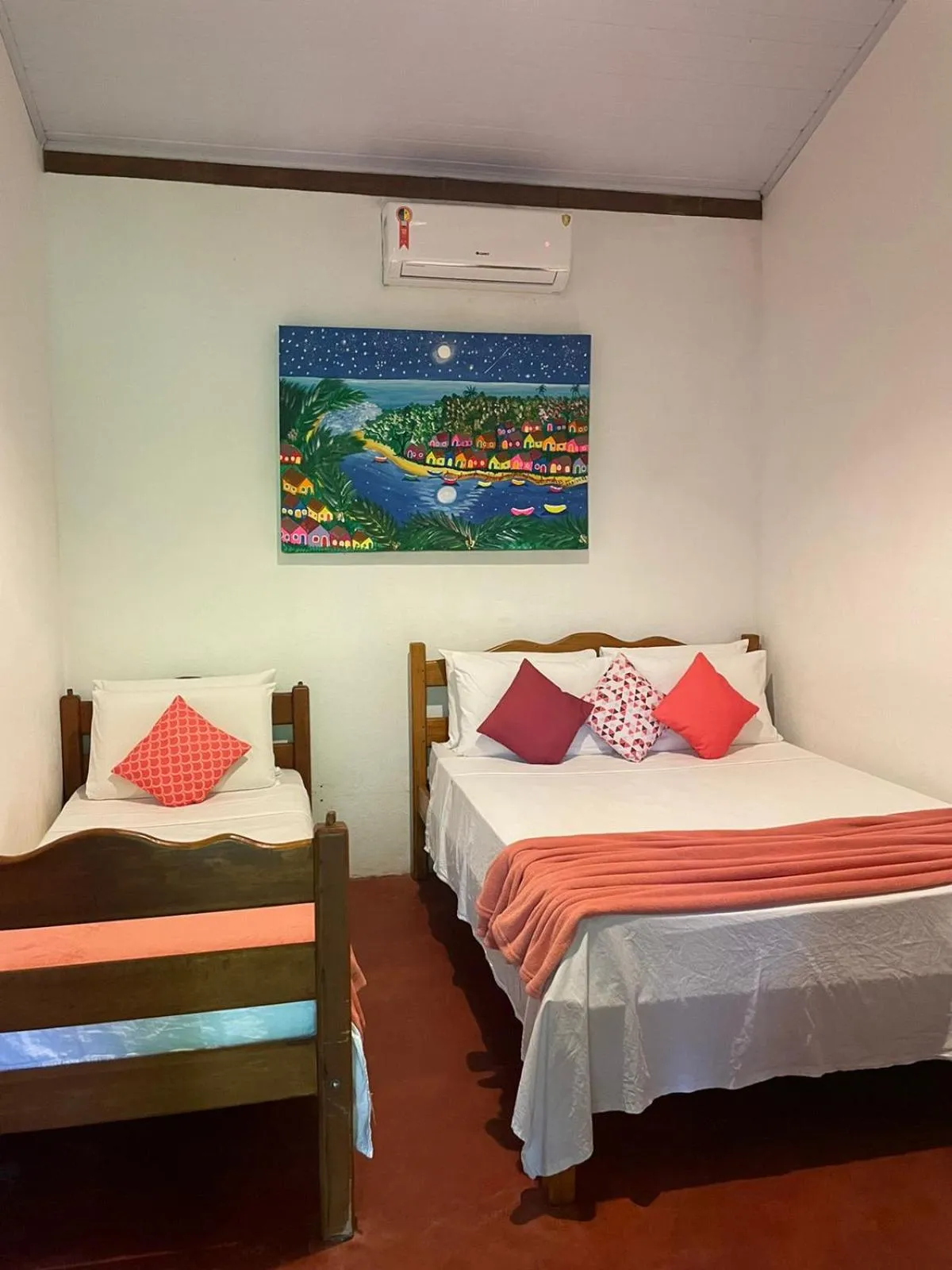 Bed in Pousada Lumar