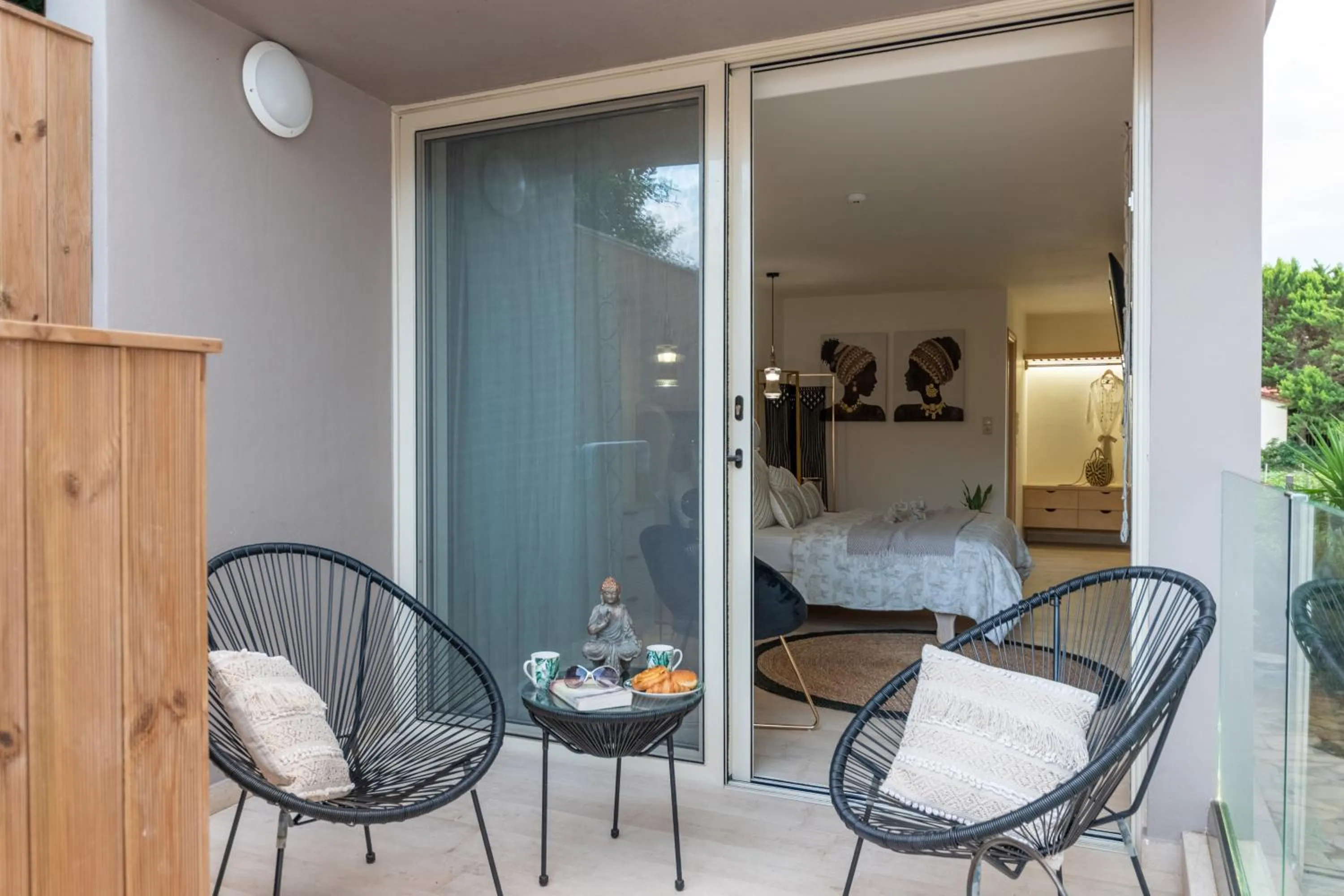 Seating area in Stelios Gardens