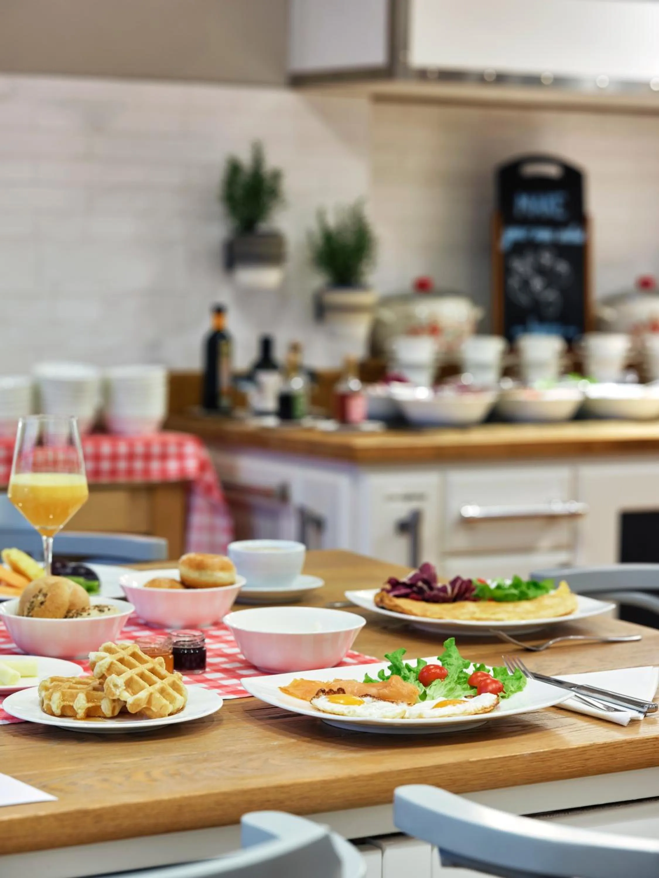 Kitchen or kitchenette in Amadria Park Hotel Agava