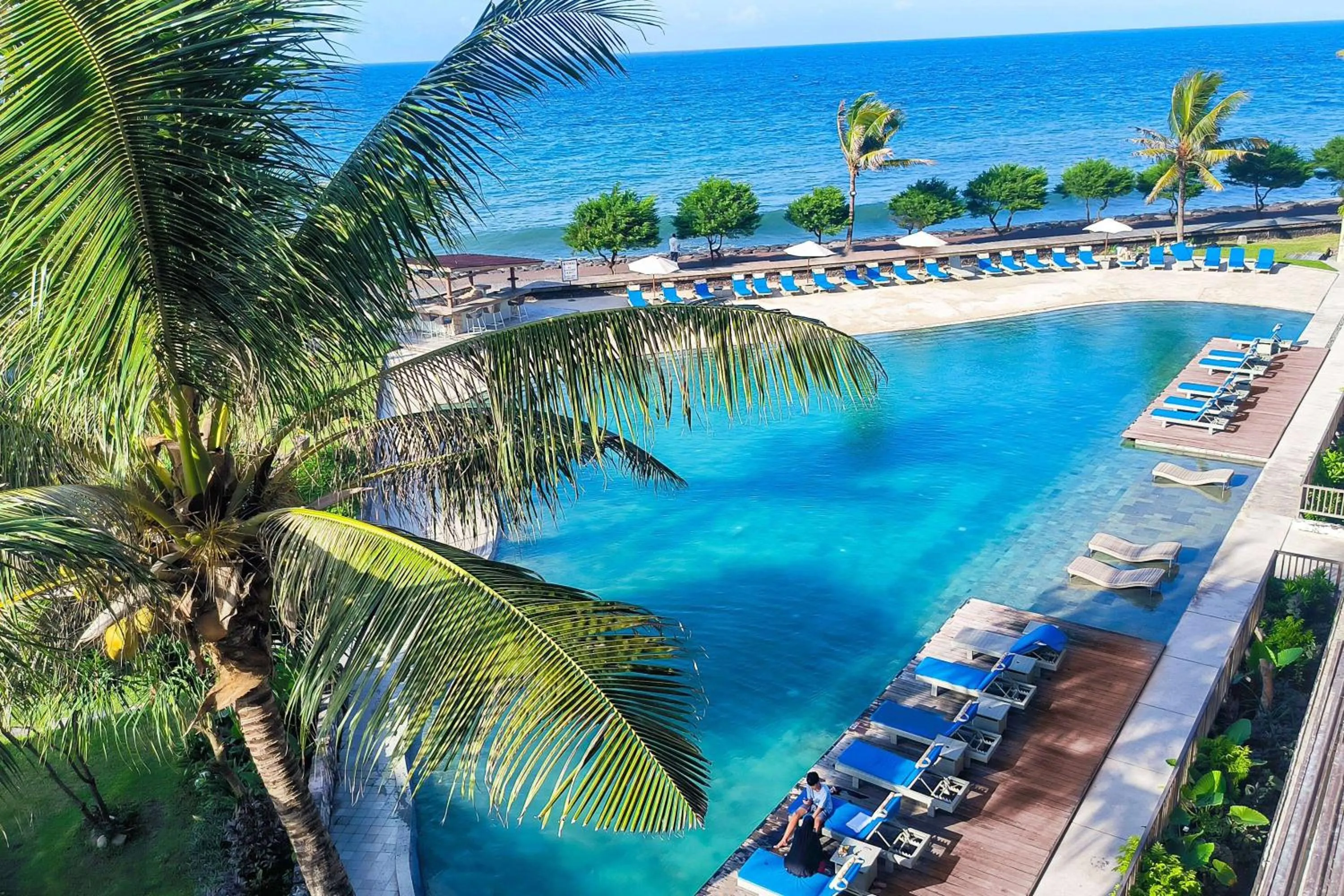 Pool view in Wyndham Tamansari Jivva Resort Bali