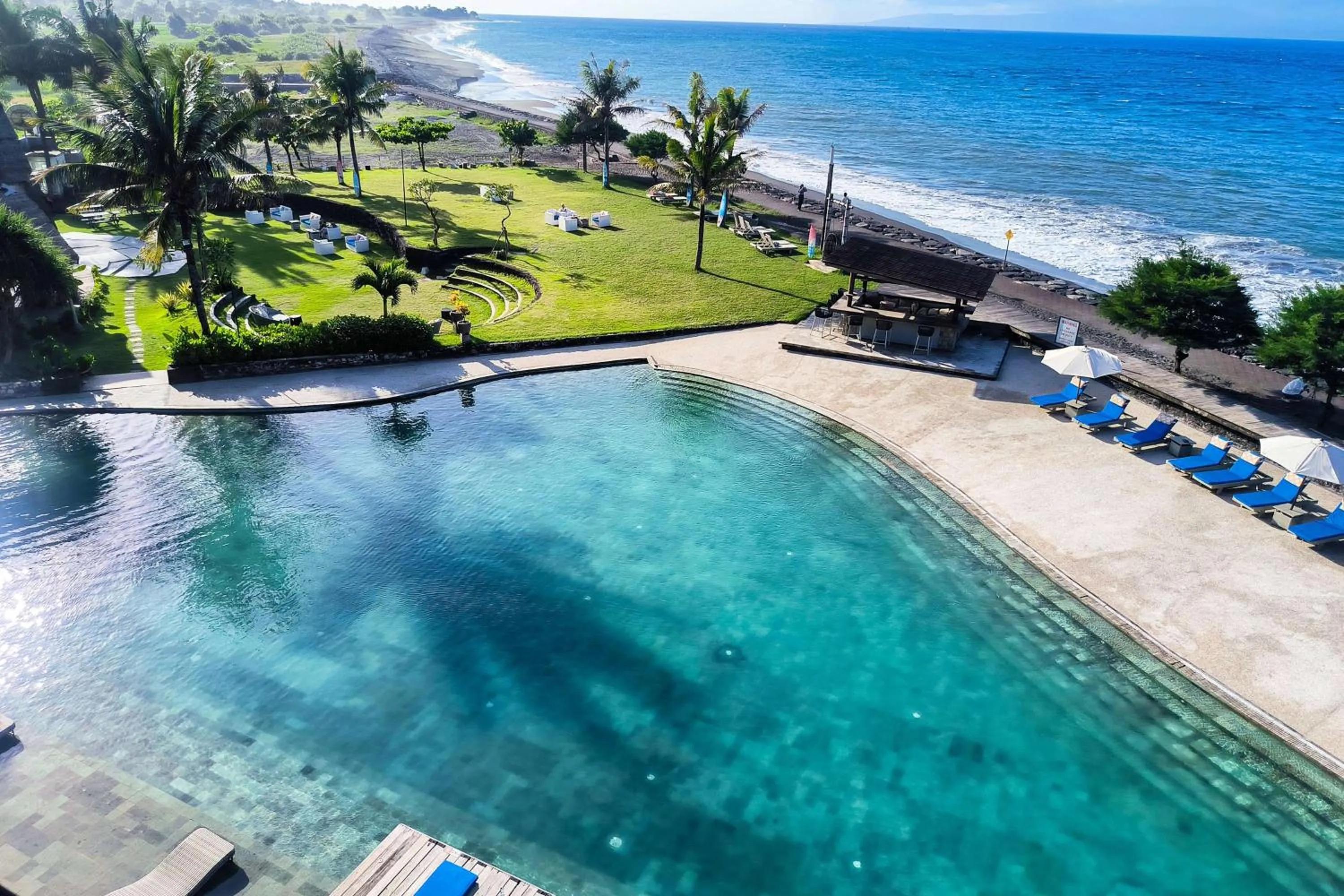Pool view in Wyndham Tamansari Jivva Resort Bali