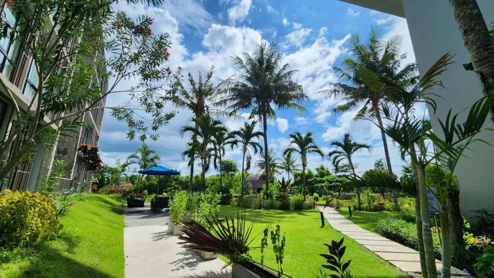 Garden view in Wyndham Tamansari Jivva Resort Bali Garden view in Wyndham Tamansari Jivva Resort Bali