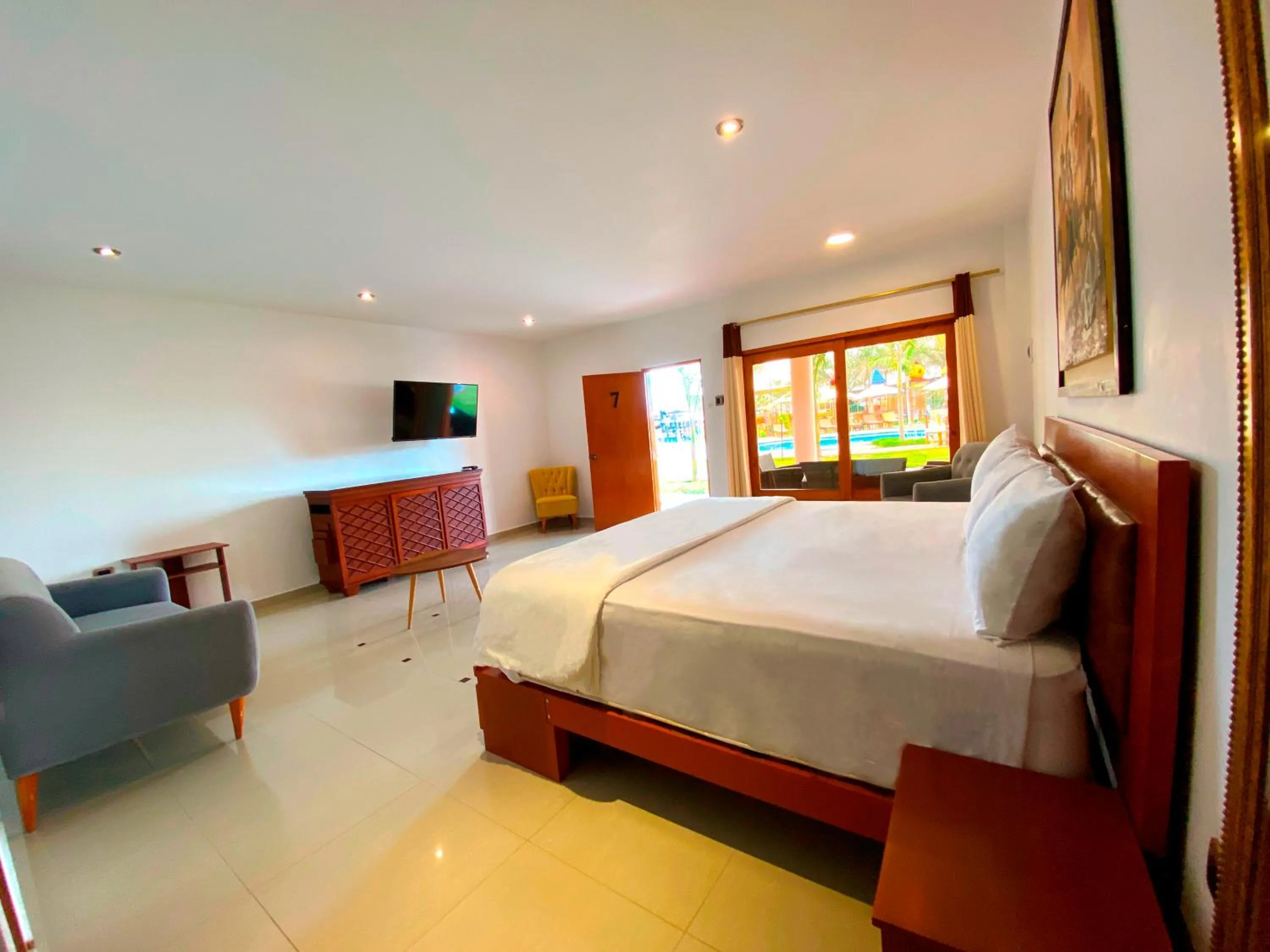 Bed in Hotel Resort Thiago