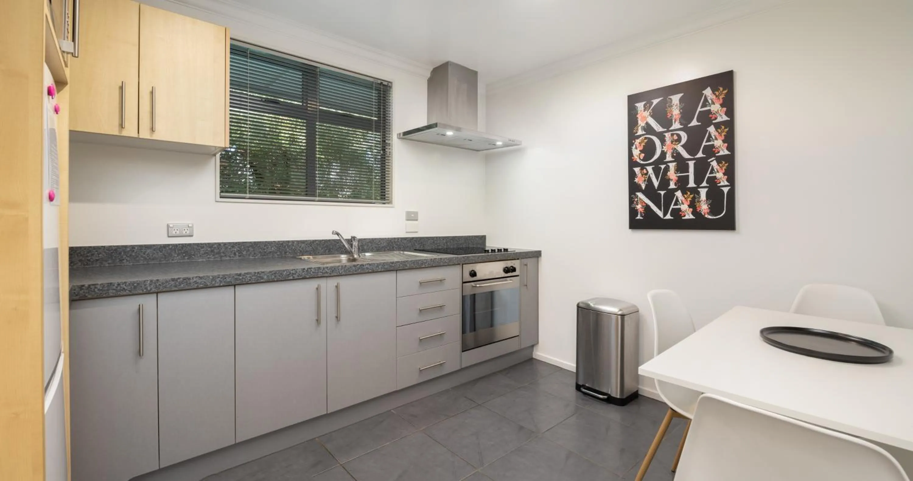 Kitchen or kitchenette in Grove Park Motor Lodge