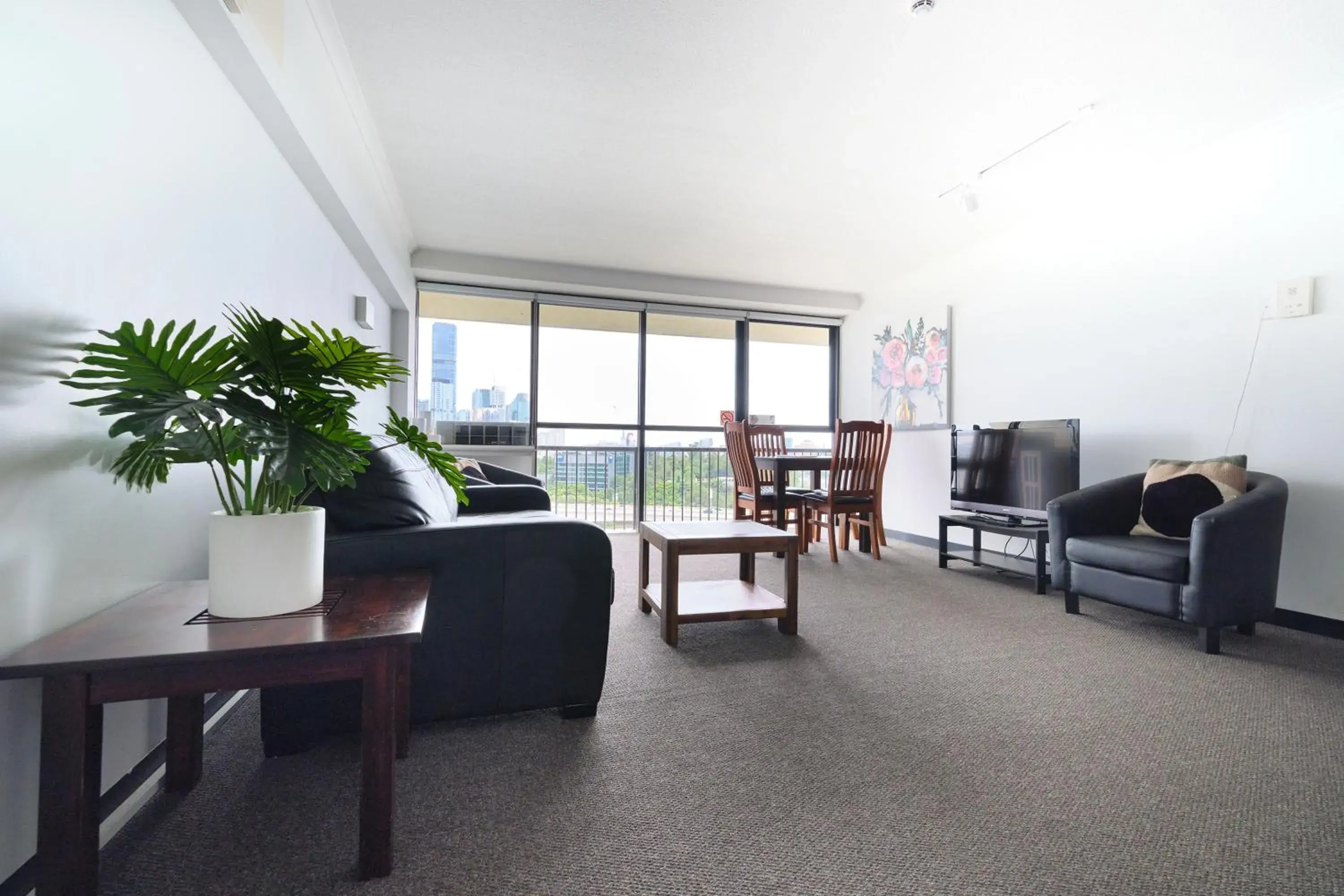 Living room in River Plaza Apartments Brisbane Southbank Living room in River Plaza Apartments Brisbane Southbank