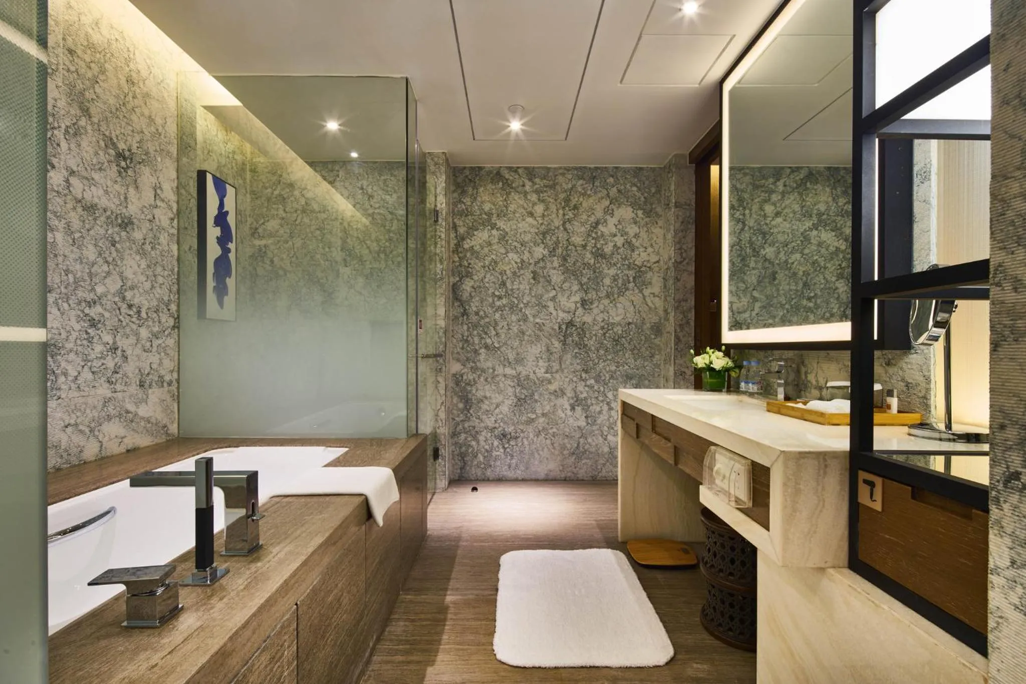 Bathroom in Crowne Plaza Ningbo Xiangshan Sea View by IHG