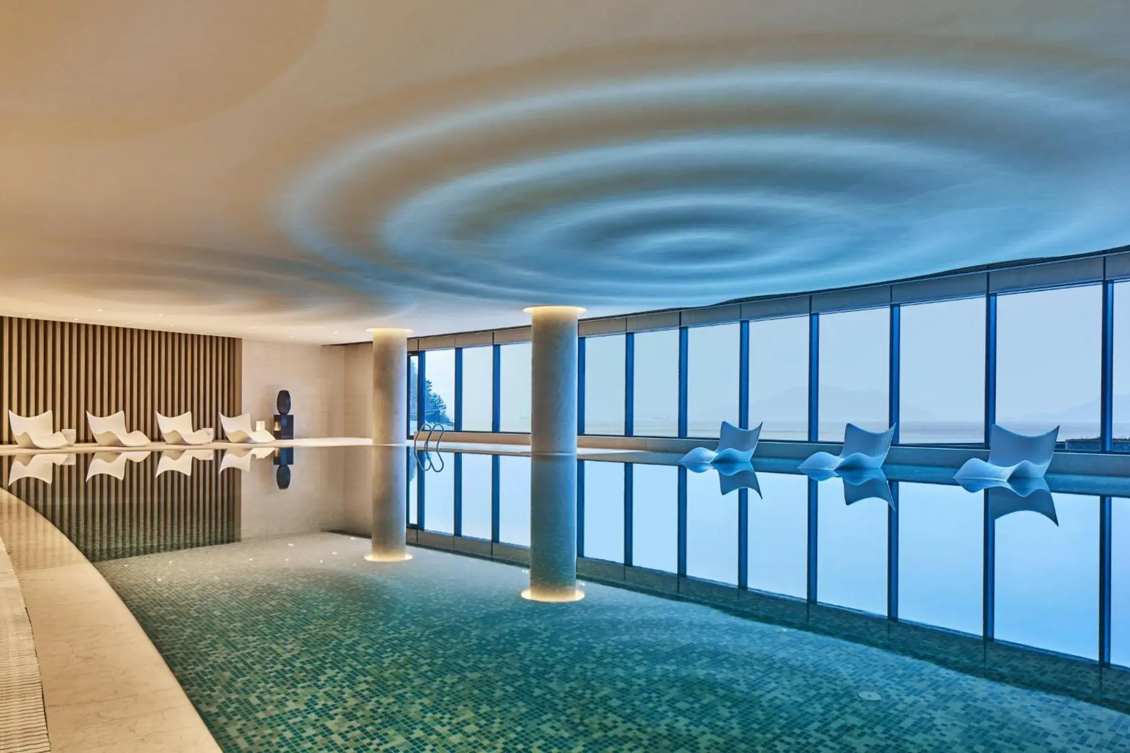 Swimming pool in Crowne Plaza Ningbo Xiangshan Sea View by IHG Swimming pool in Crowne Plaza Ningbo Xiangshan Sea View by IHG