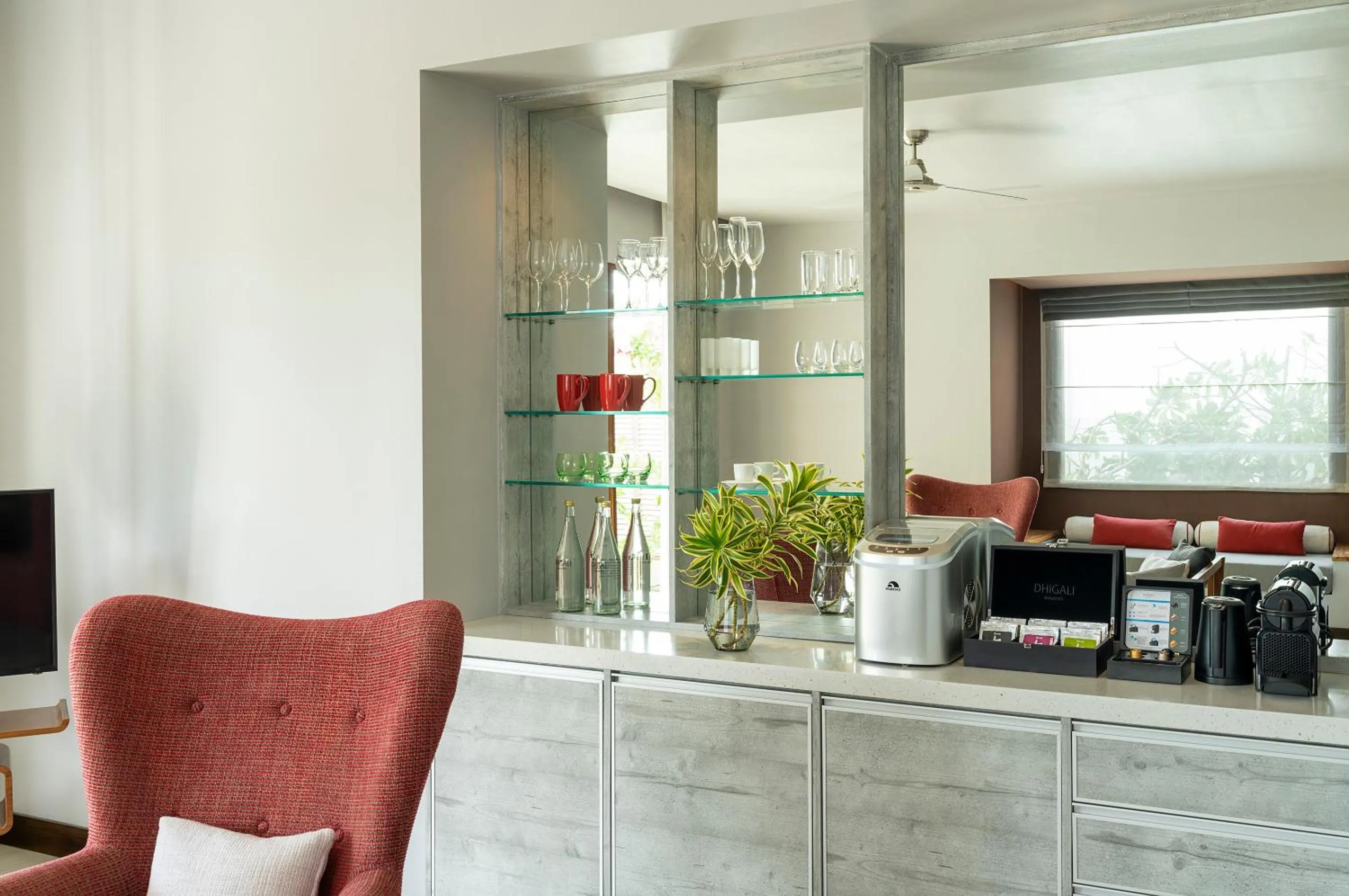 minibar in Dhigali Maldives - A Premium All-Inclusive Resort