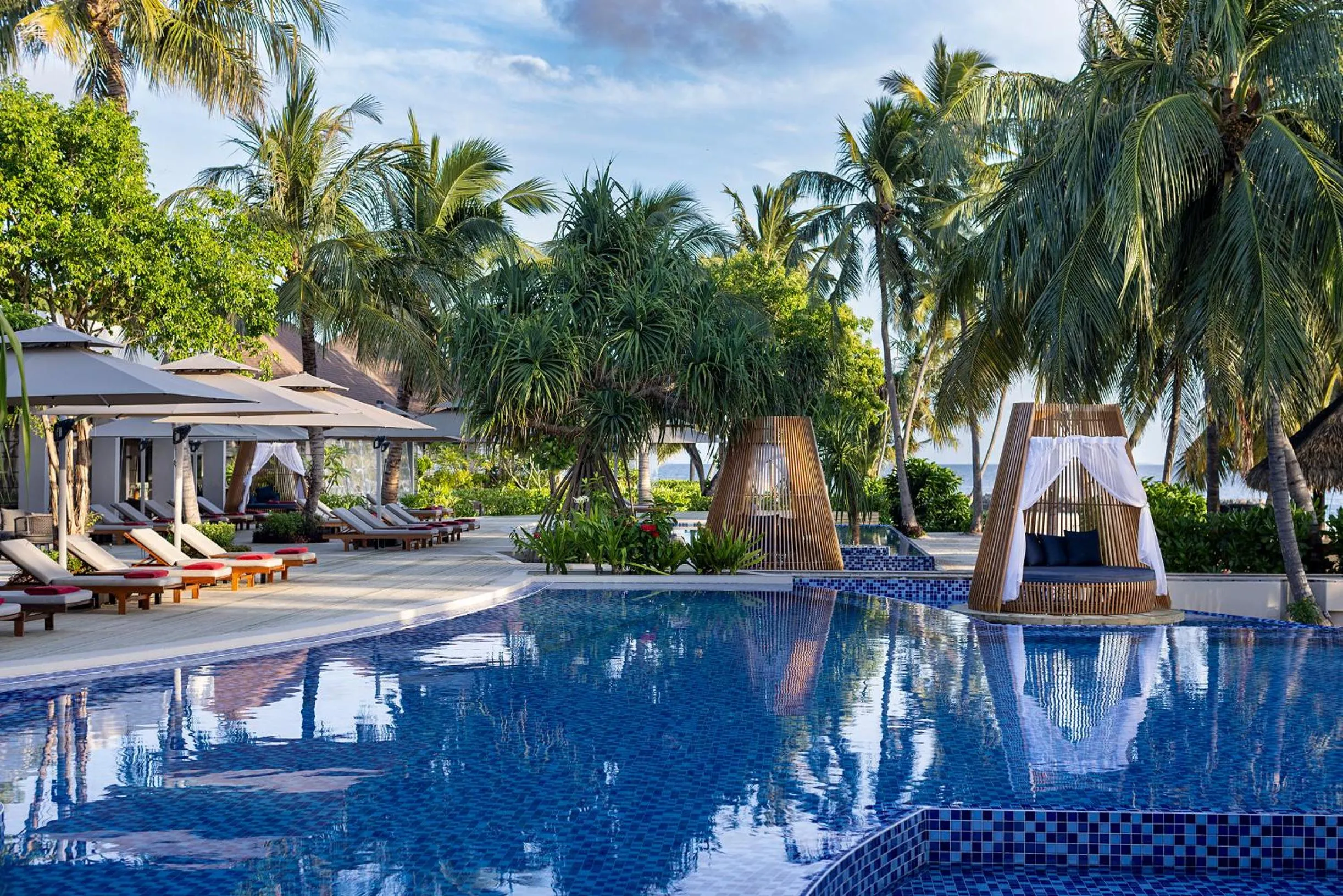 Pool view in Dhigali Maldives - A Premium All-Inclusive Resort
