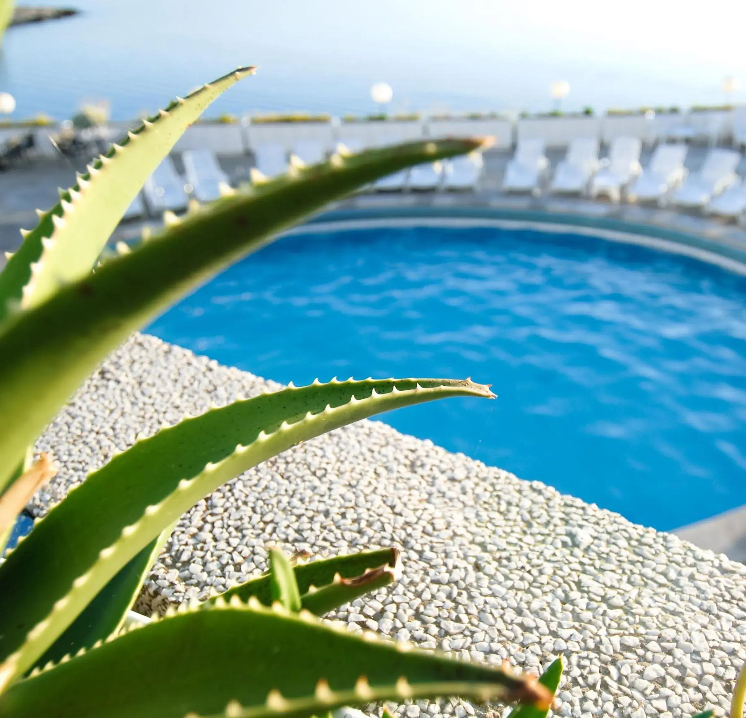 Pool view in Fontana Resort Pool view in Fontana Resort