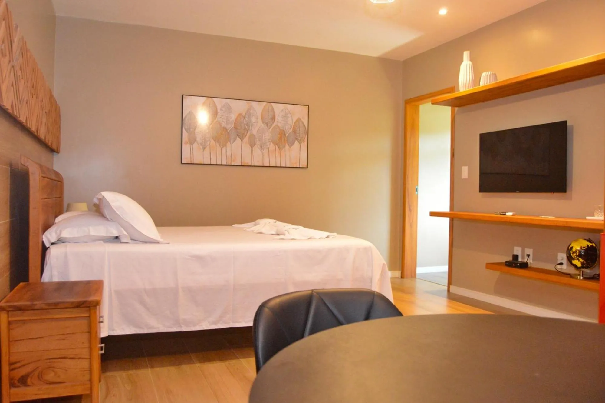 Bed in Le Rêve Pousada e Restaurante