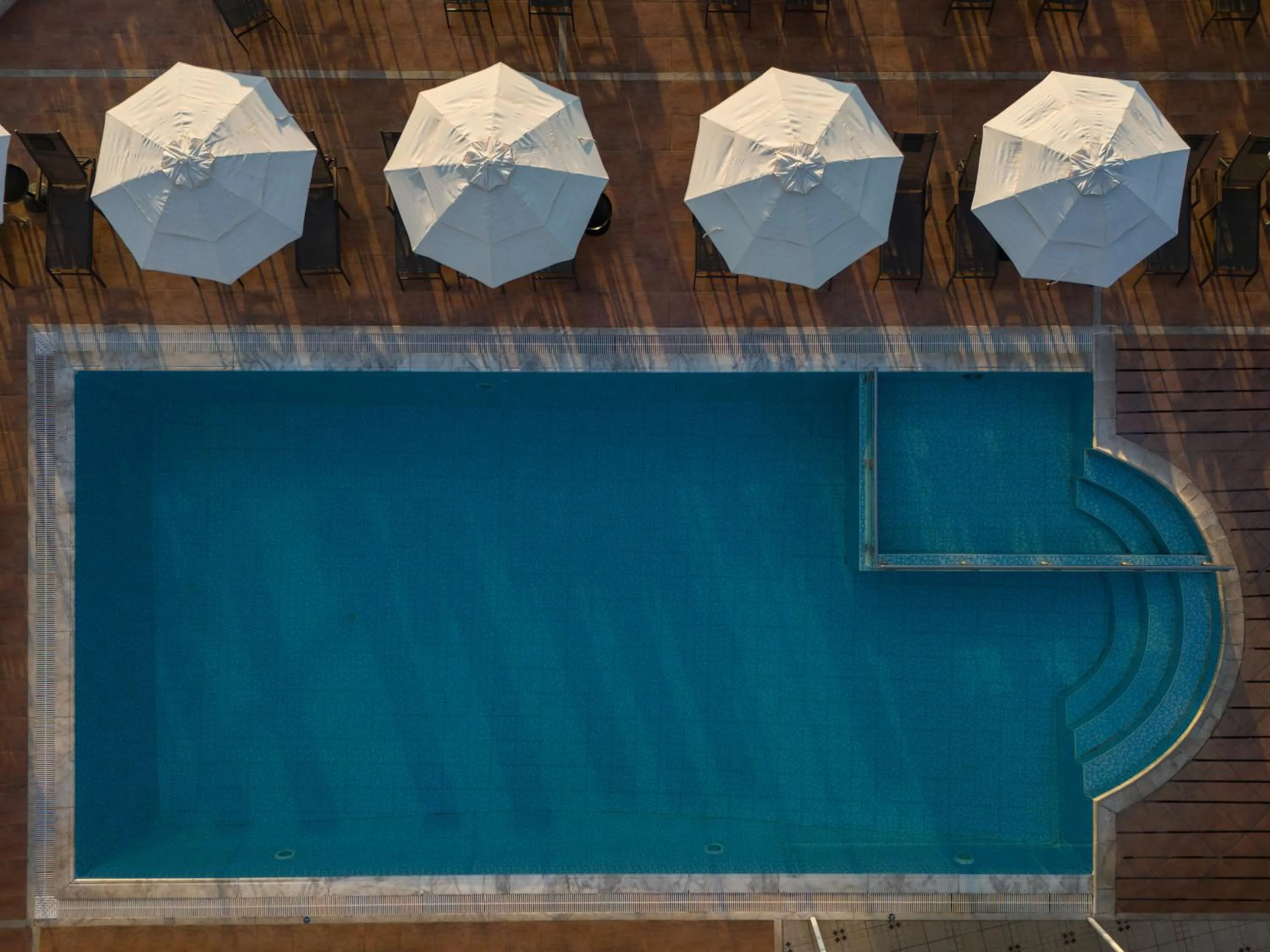 Pool view in La Luna Hotel