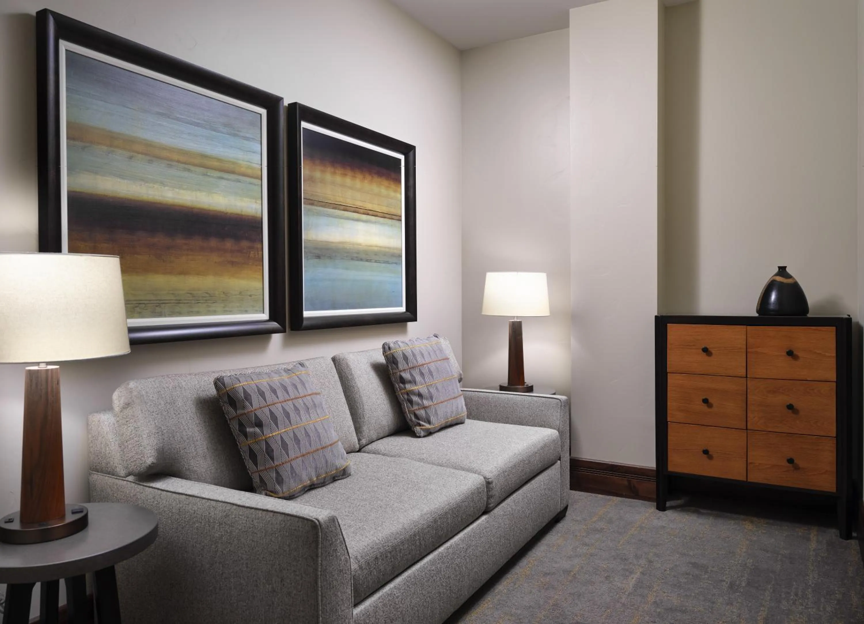 Seating area in The Residences at One Village Place by Hyatt Vacation Club