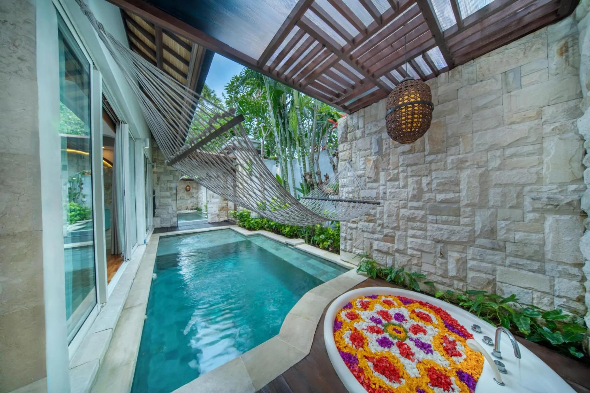Swimming pool in Aksari Villa Seminyak by Ini Vie Hospitality
