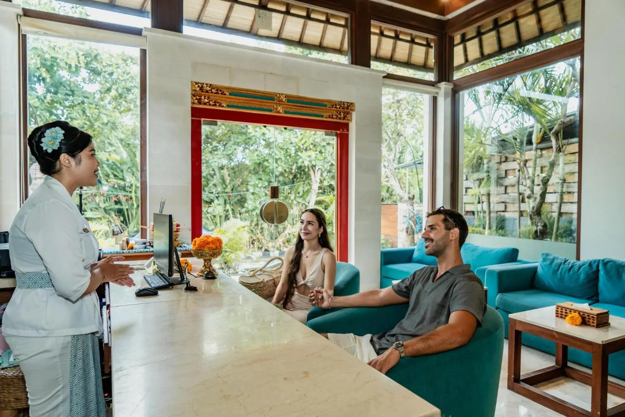 Lobby or reception in Aksari Villa Seminyak by Ini Vie Hospitality Lobby or reception in Aksari Villa Seminyak by Ini Vie Hospitality