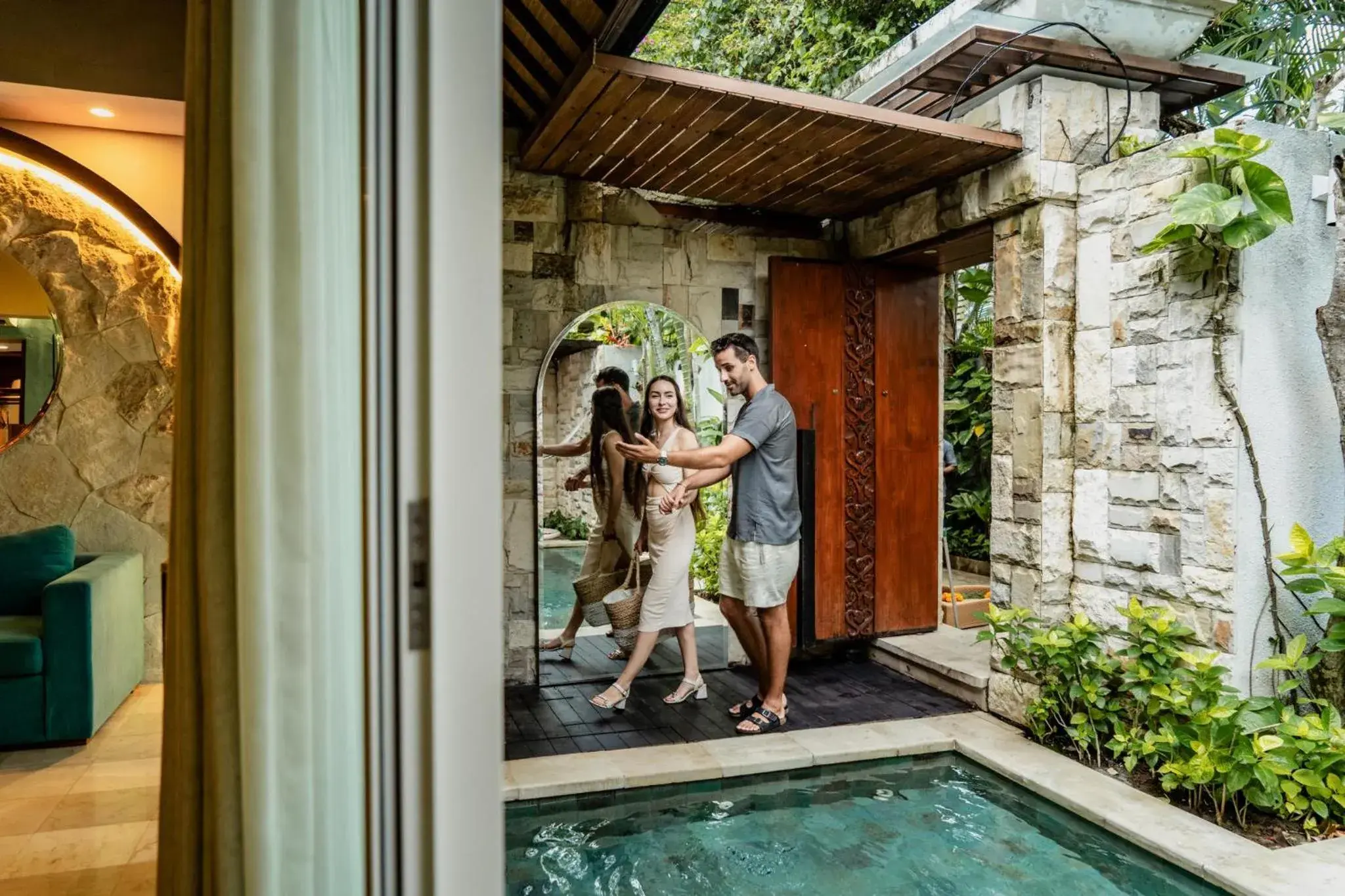 Pool view in Aksari Villa Seminyak by Ini Vie Hospitality Pool view in Aksari Villa Seminyak by Ini Vie Hospitality