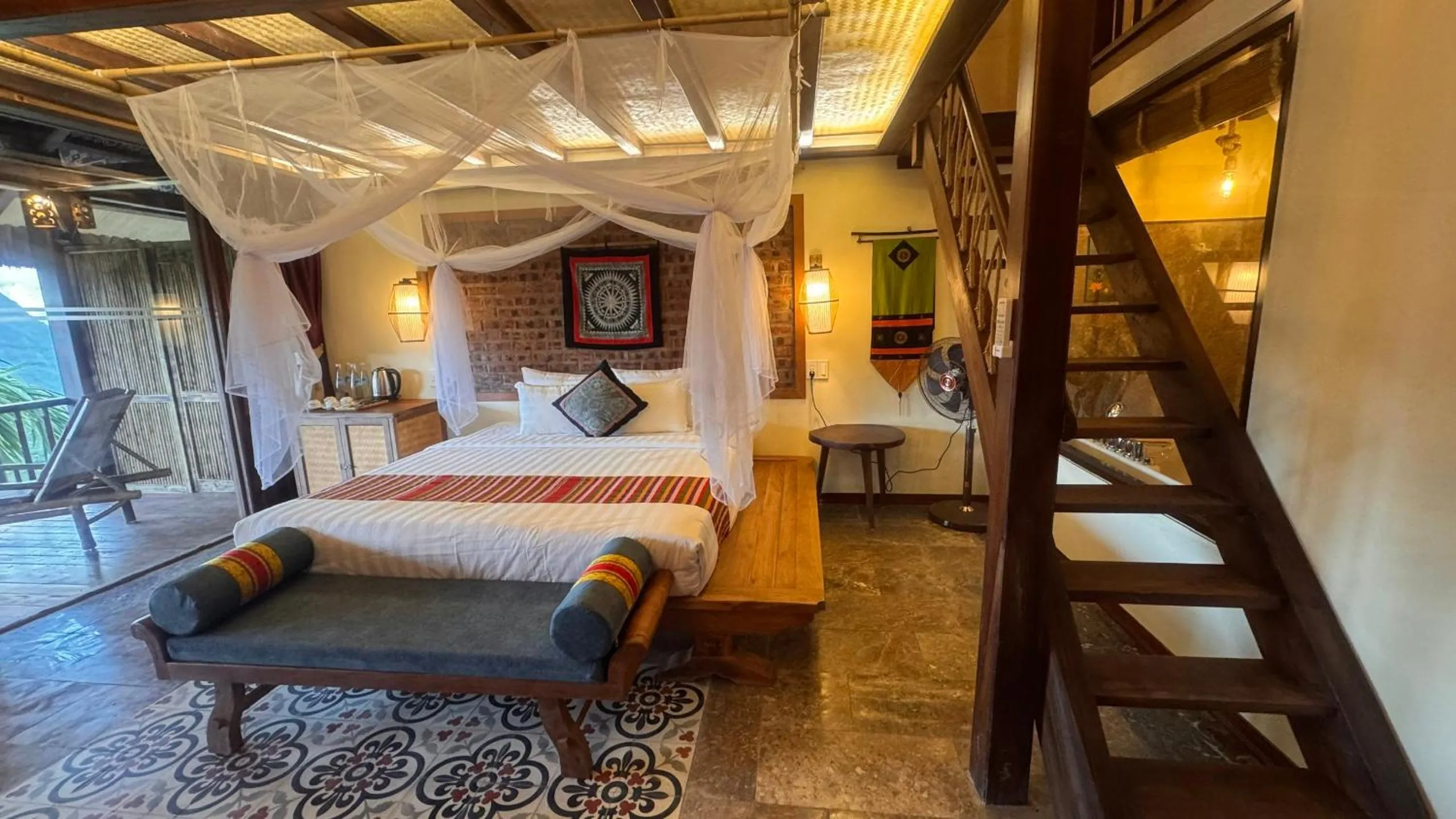 Bed in Puluong Retreat