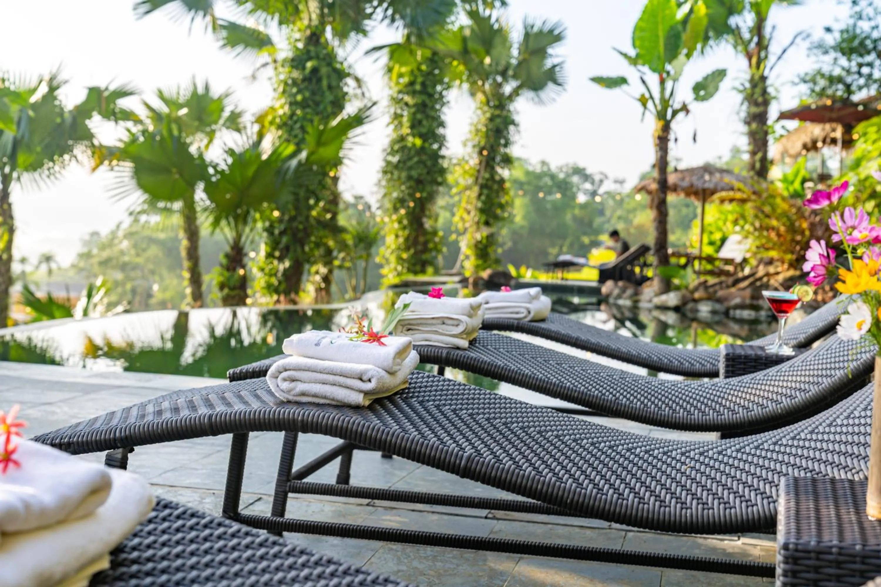Swimming pool in Puluong Retreat