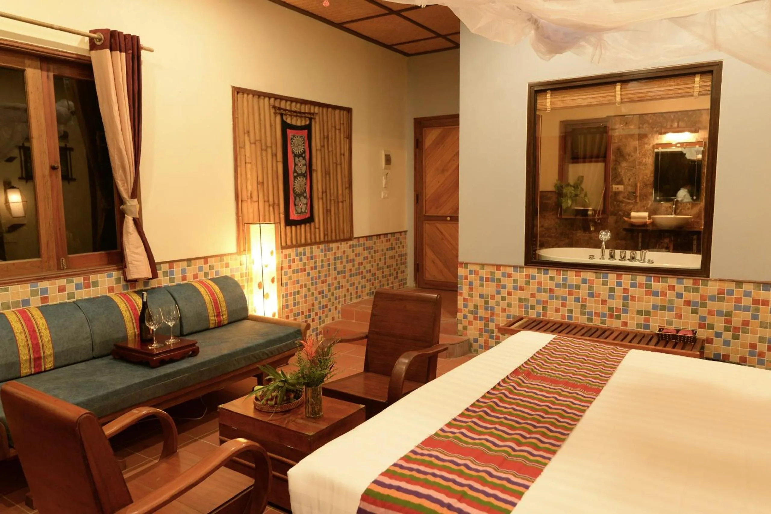 Bed in Puluong Retreat