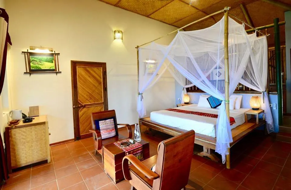 Bed in Puluong Retreat