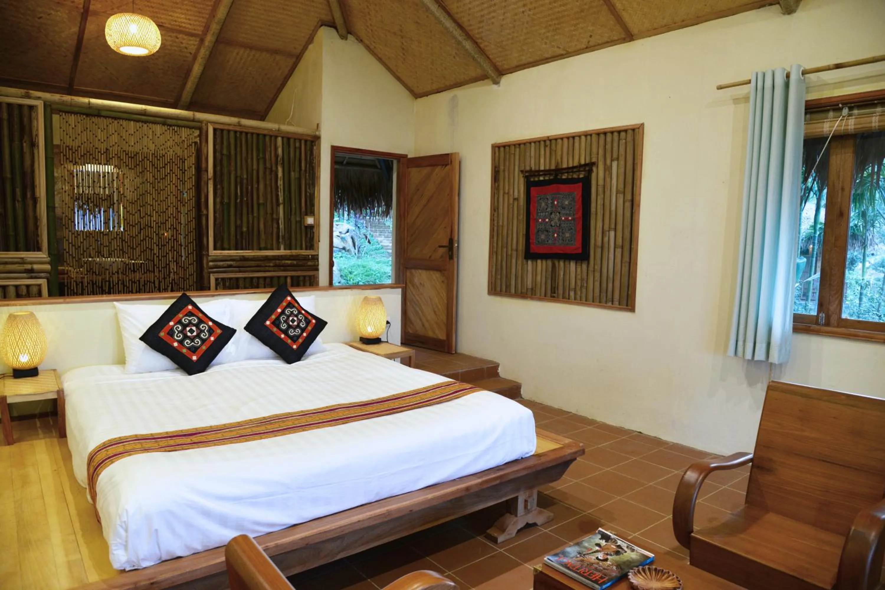 Bed in Puluong Retreat