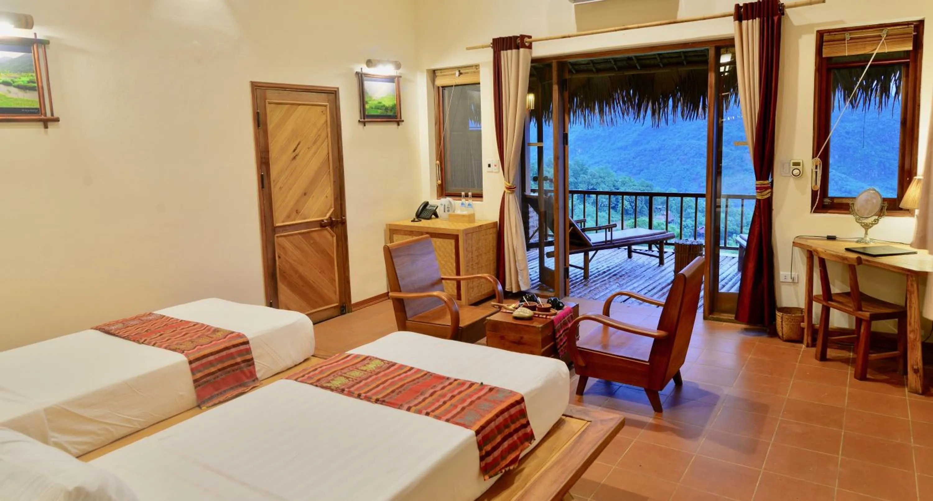 Bed in Puluong Retreat