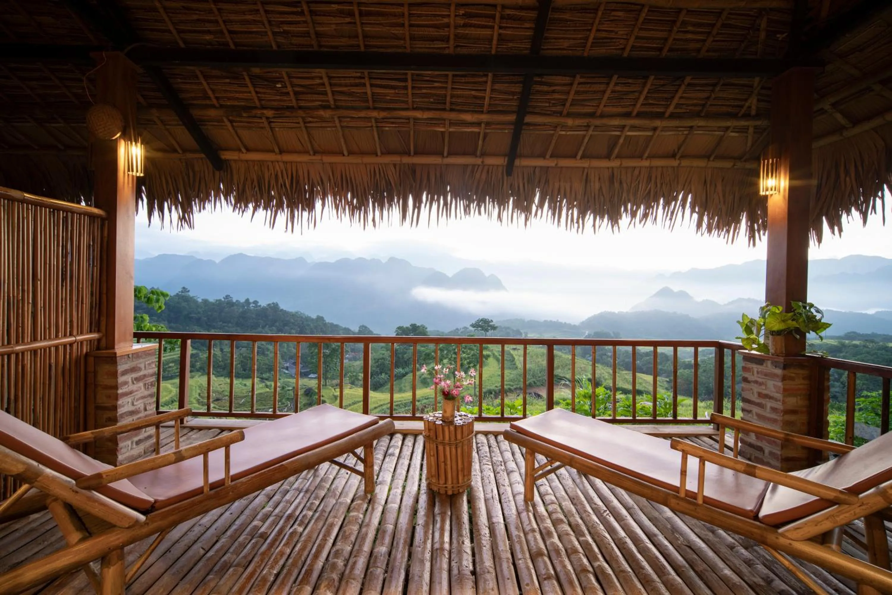 Balcony/Terrace in Puluong Retreat
