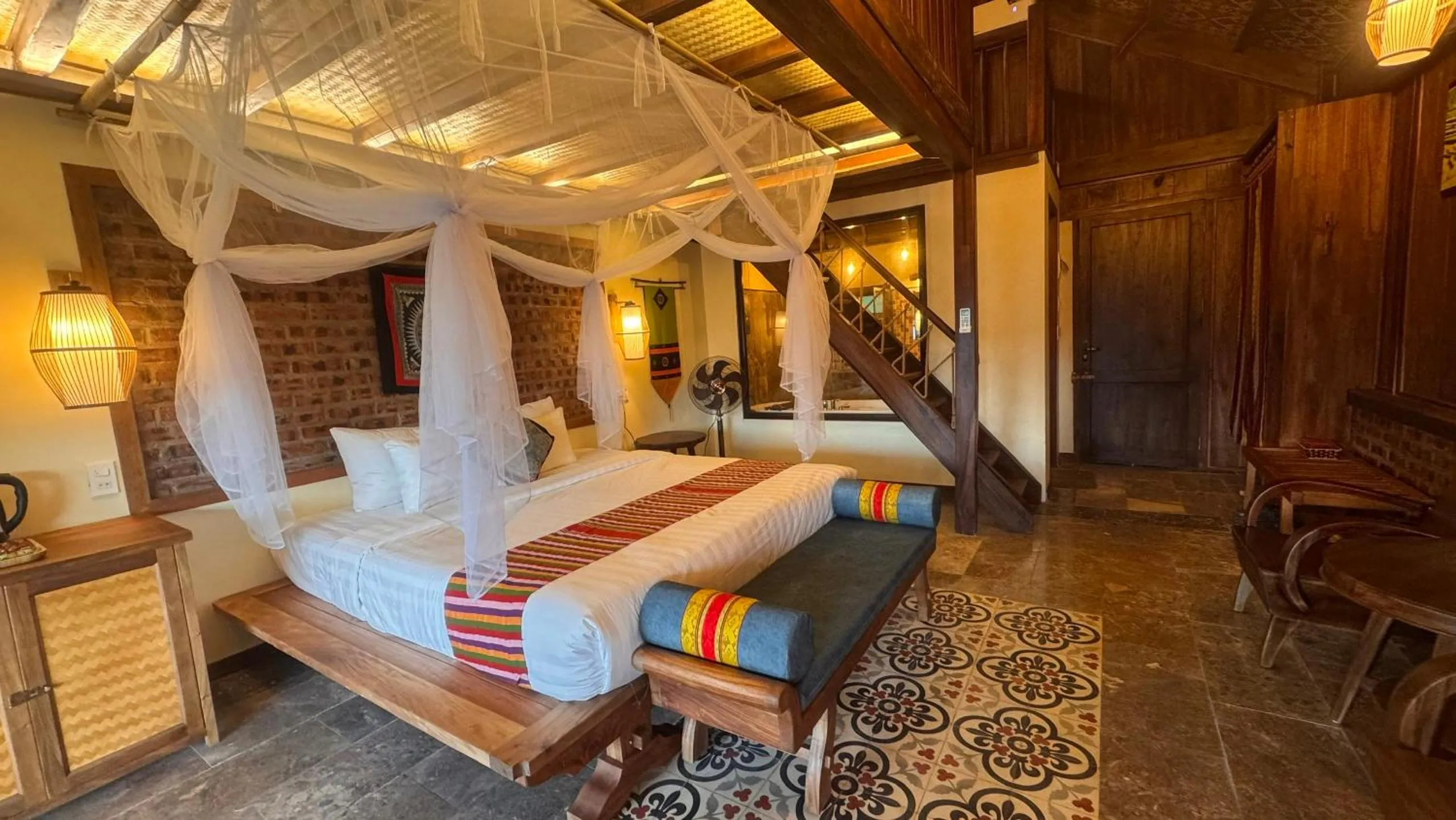 Bed in Puluong Retreat