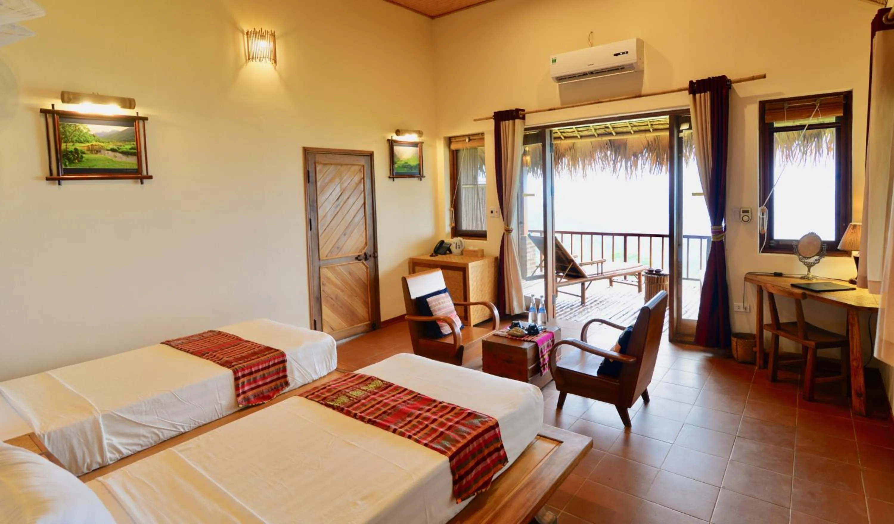 Bed in Puluong Retreat