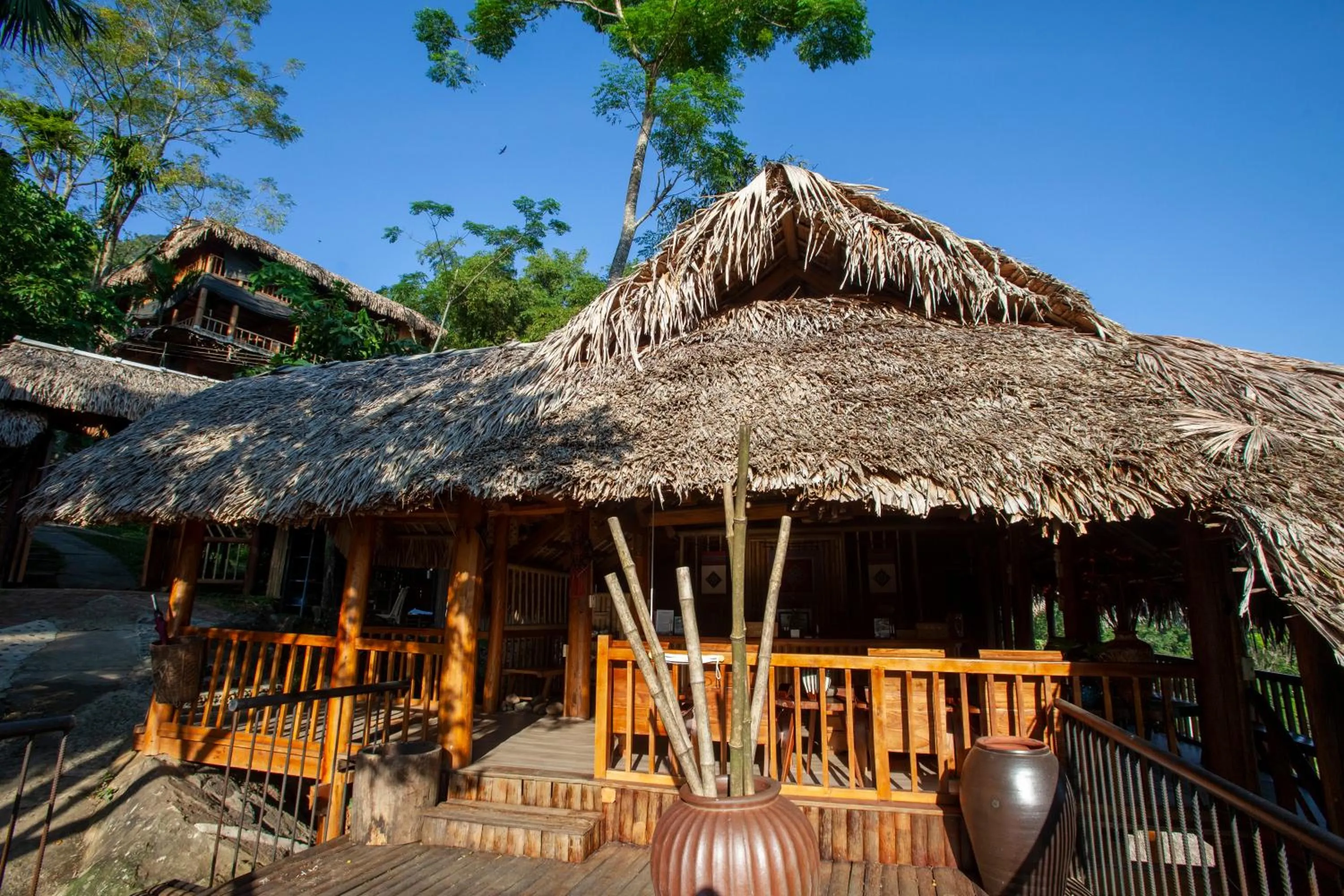 Lobby or reception in Puluong Retreat