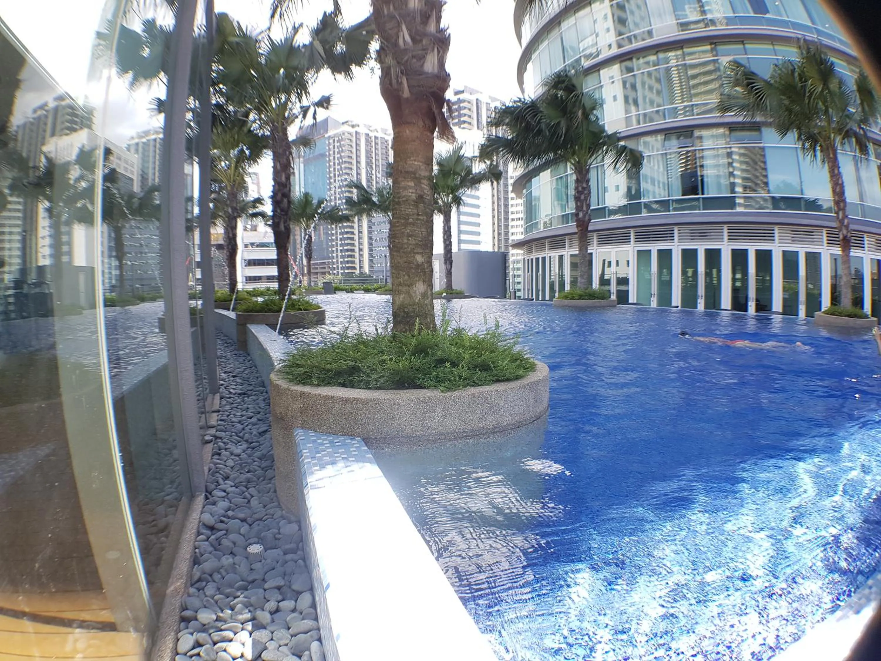 Swimming pool in Vortex KLCC by Luxury Suites Asia