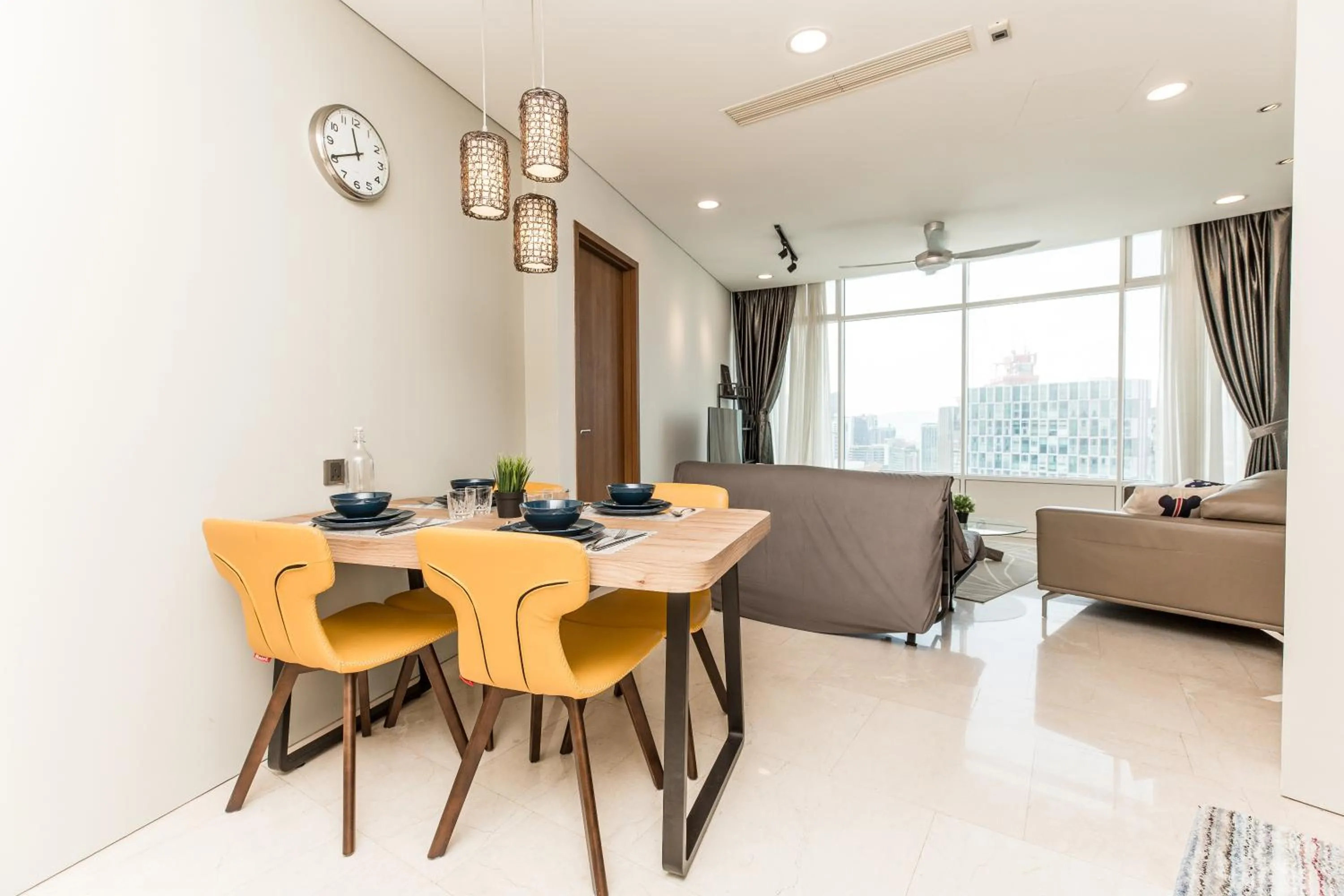 Dining area in Vortex KLCC by Luxury Suites Asia