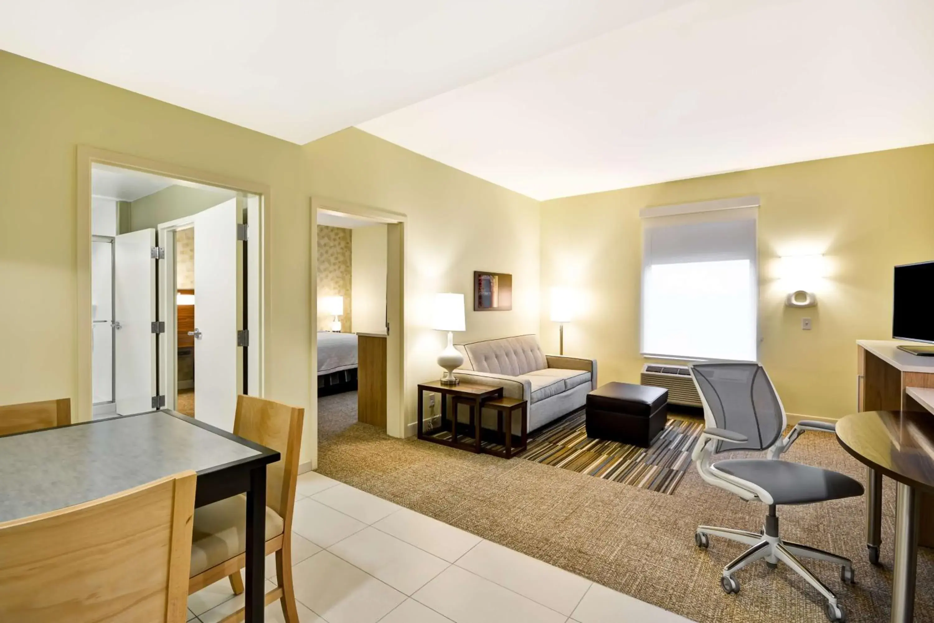 Bedroom, Bed in Home2 Suites By Hilton Dallas Addison Bedroom, Bed in Home2 Suites By Hilton Dallas Addison