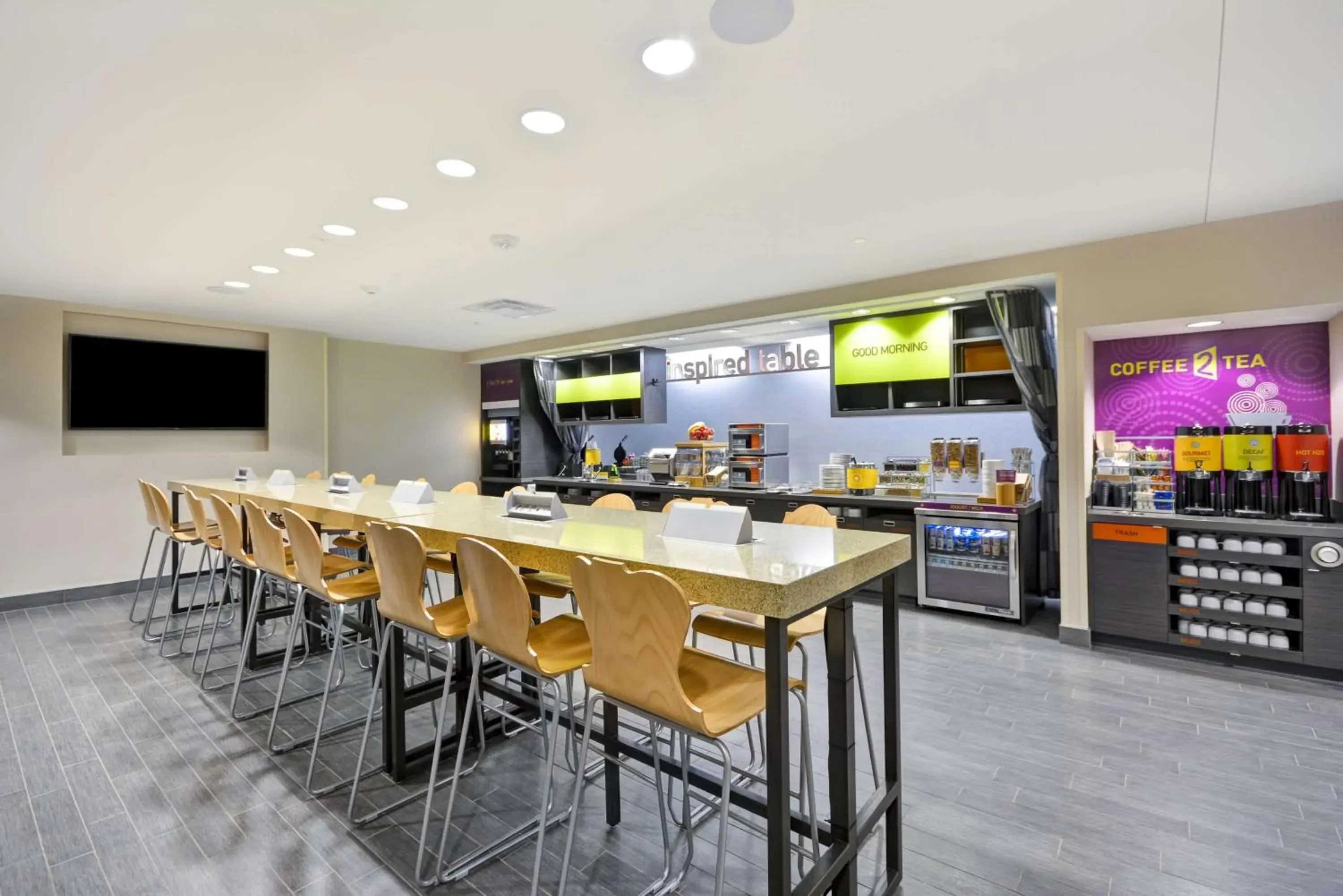 Breakfast in Home2 Suites By Hilton Dallas Addison Breakfast in Home2 Suites By Hilton Dallas Addison