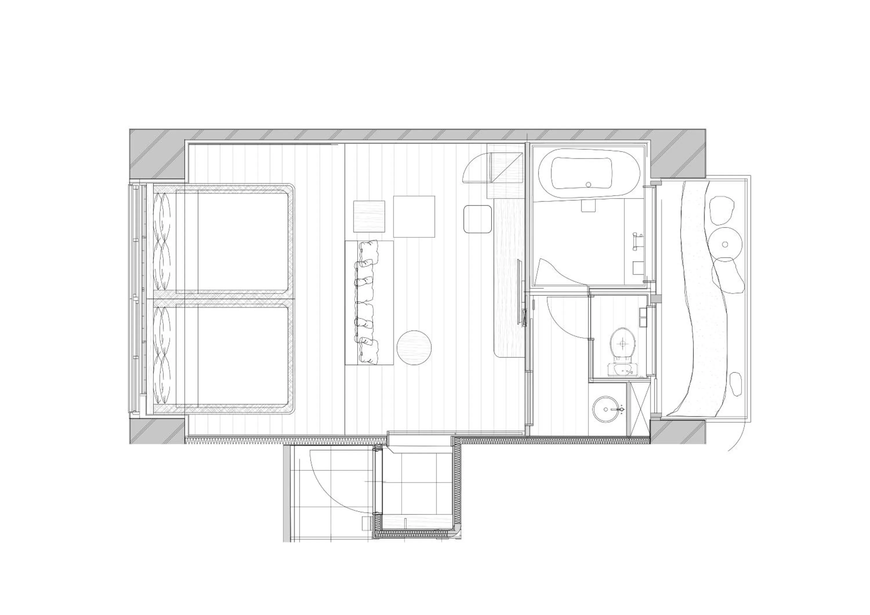 Floor plan in Hotel Paul House