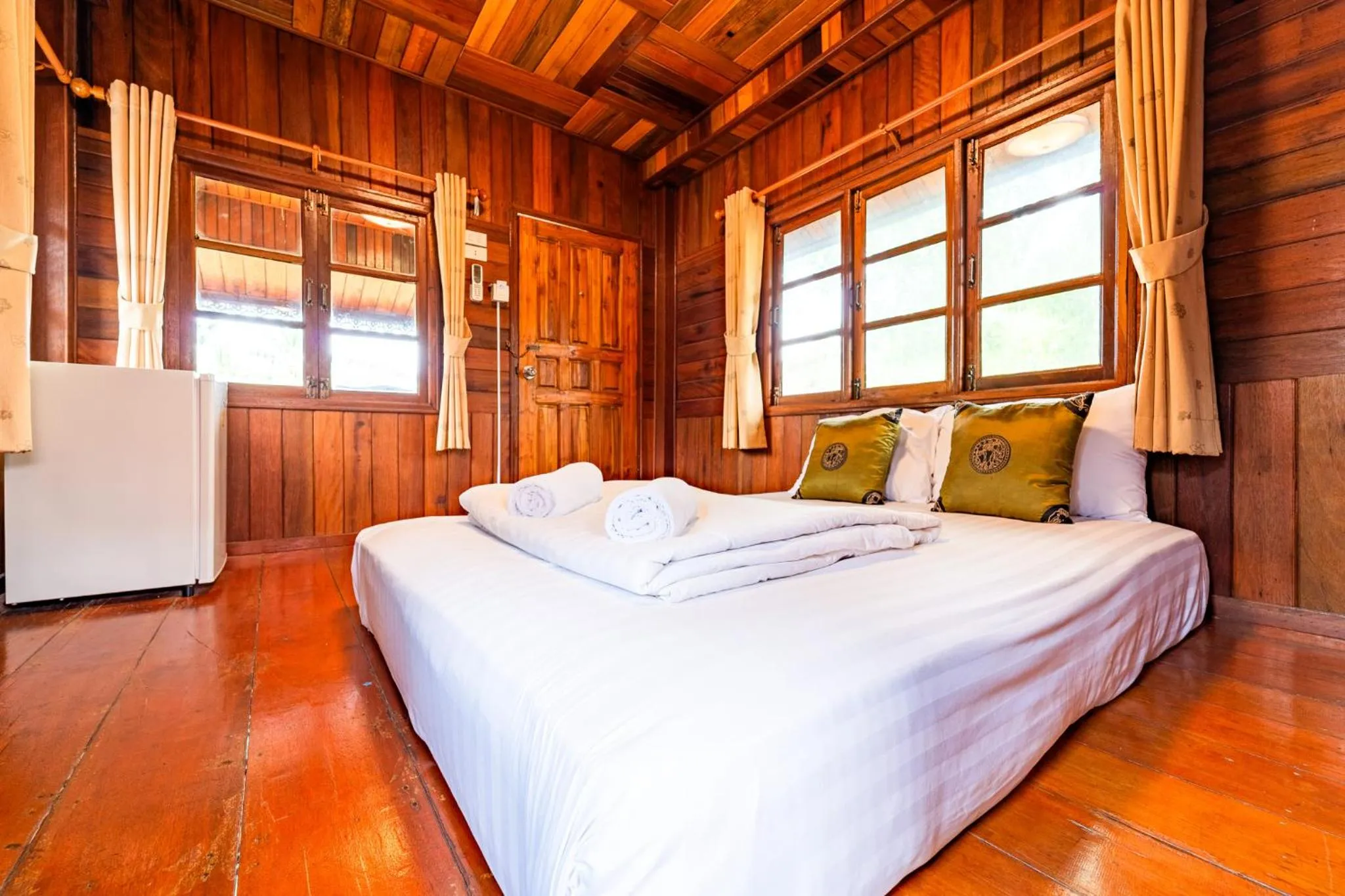 Bed in Grandsiri Resort KhaoYai