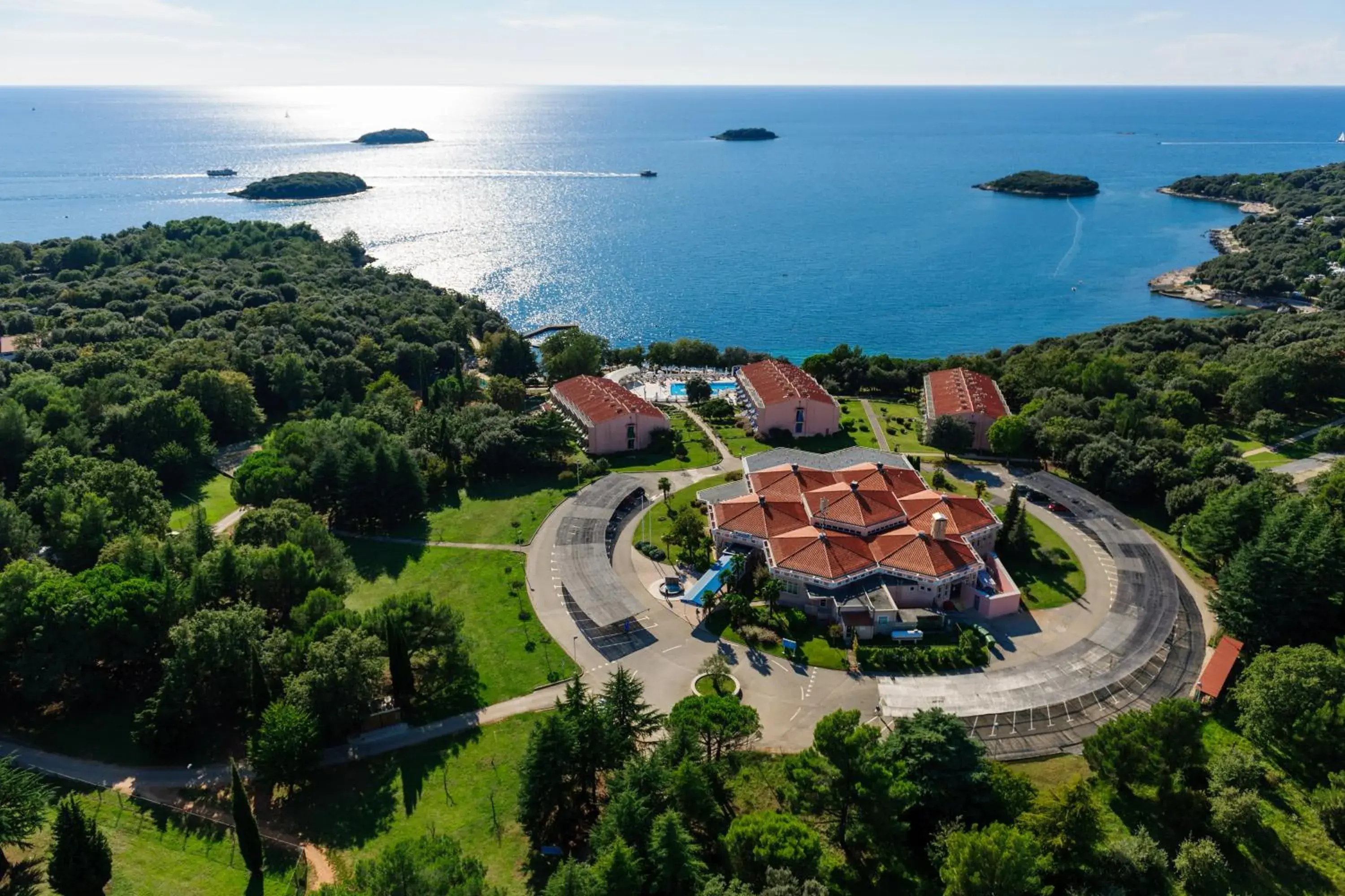 Bird's eye view in Maistra Select Funtana All Inclusive Resort Bird's eye view in Maistra Select Funtana All Inclusive Resort