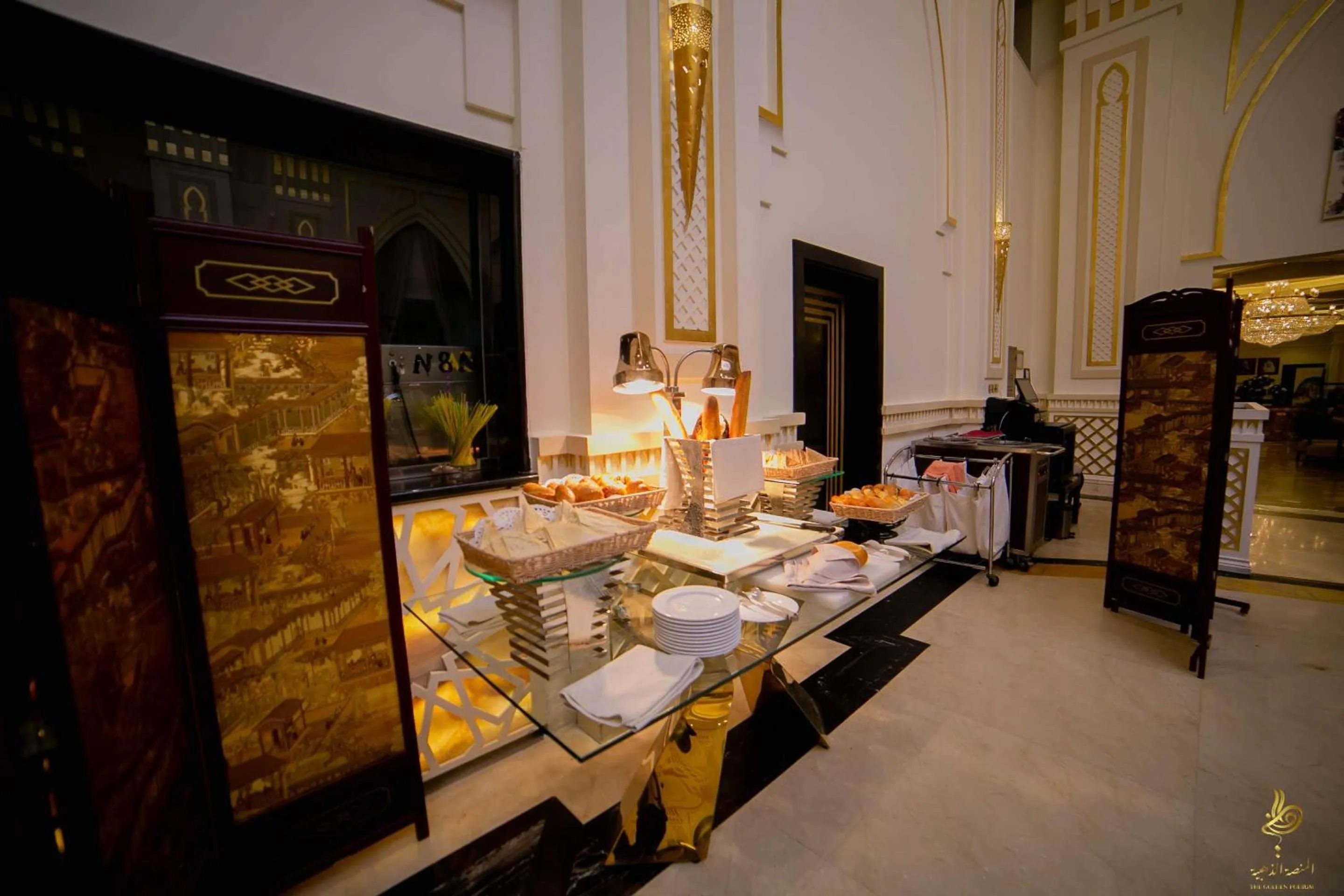 Buffet breakfast in Casablanca Grand Hotel