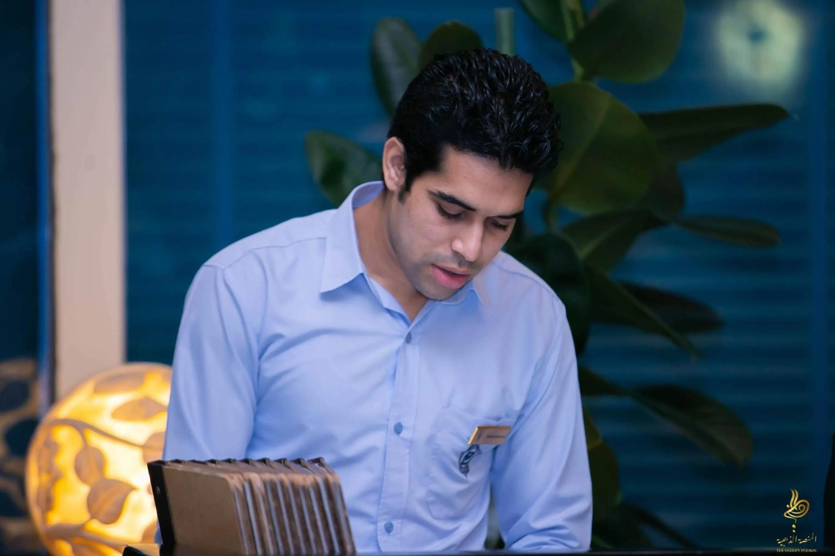 People in Casablanca Grand Hotel