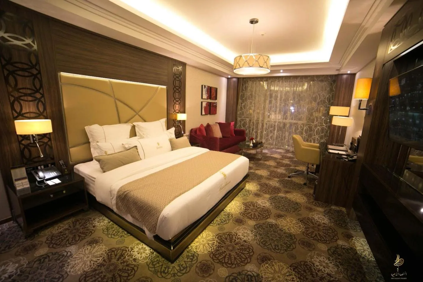 Bed in Casablanca Grand Hotel