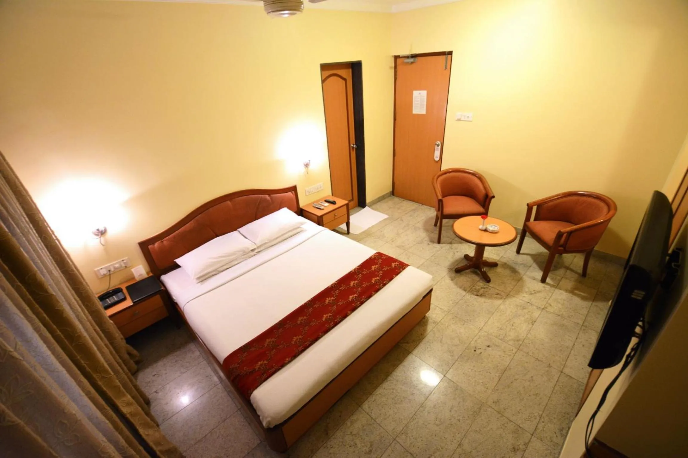 Bedroom, Bed in The Samrat Hotel near Pune Railway Station