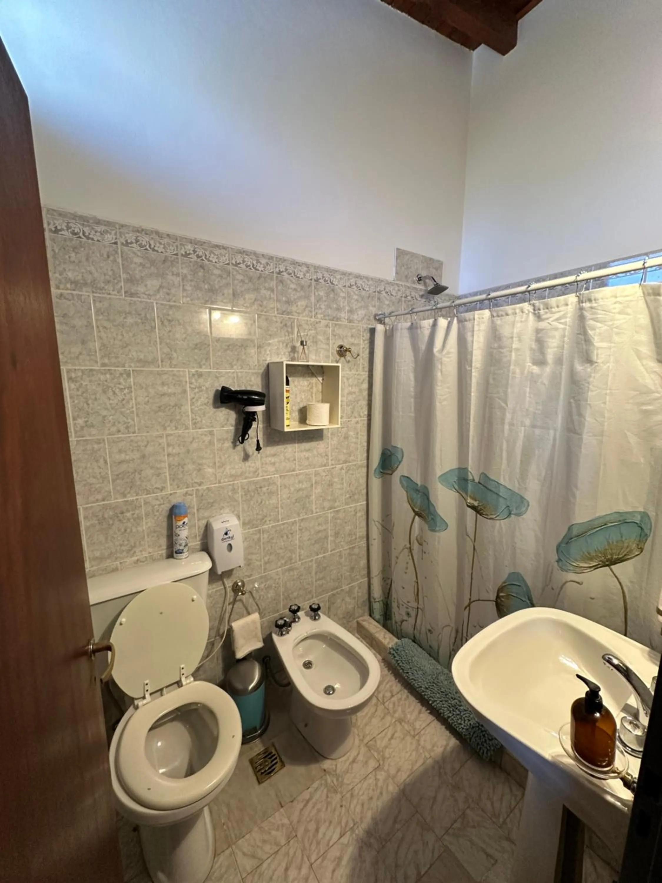 Shower in Hostería Isabel