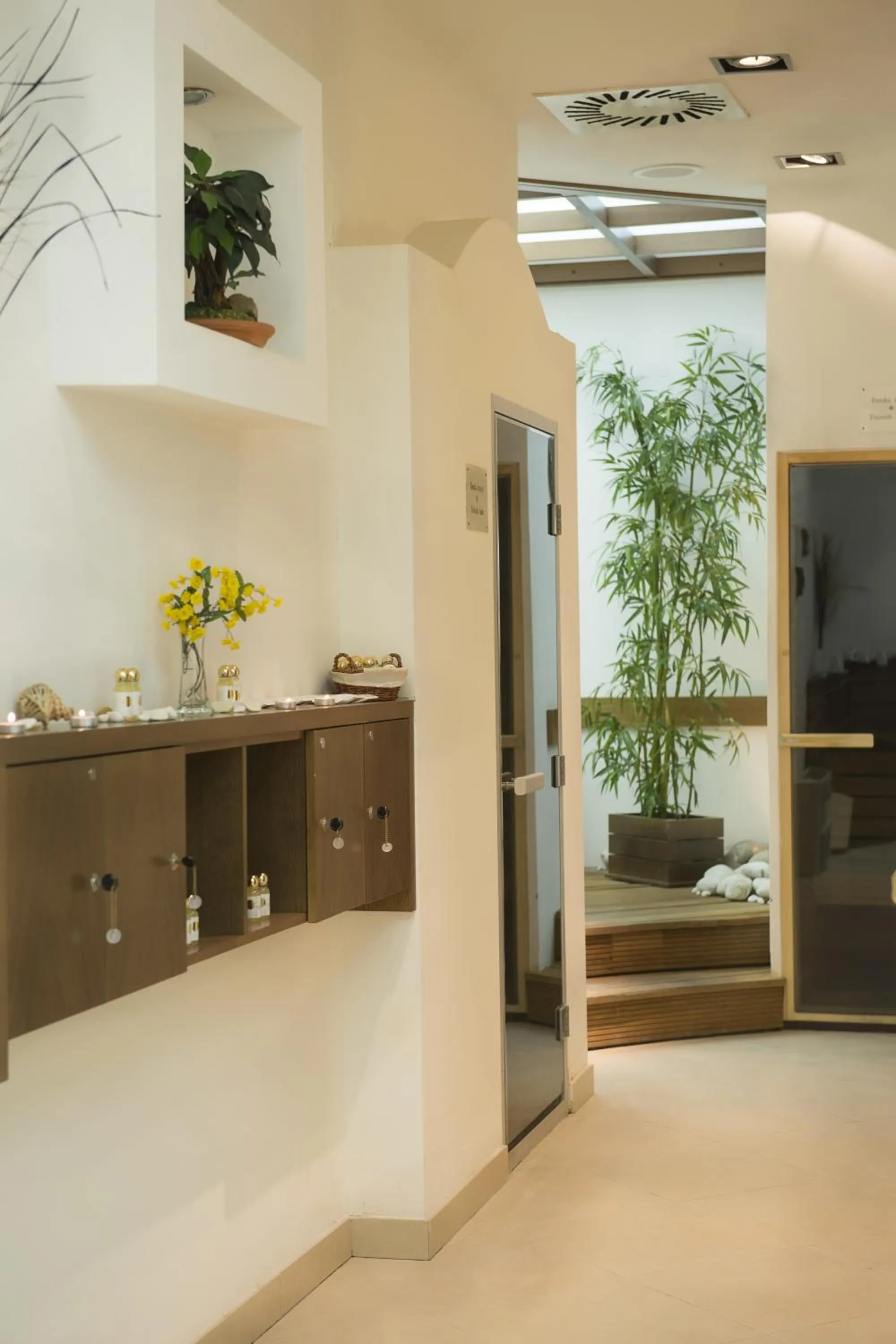 Sauna, Kitchen/Kitchenette in Hotel Mozart